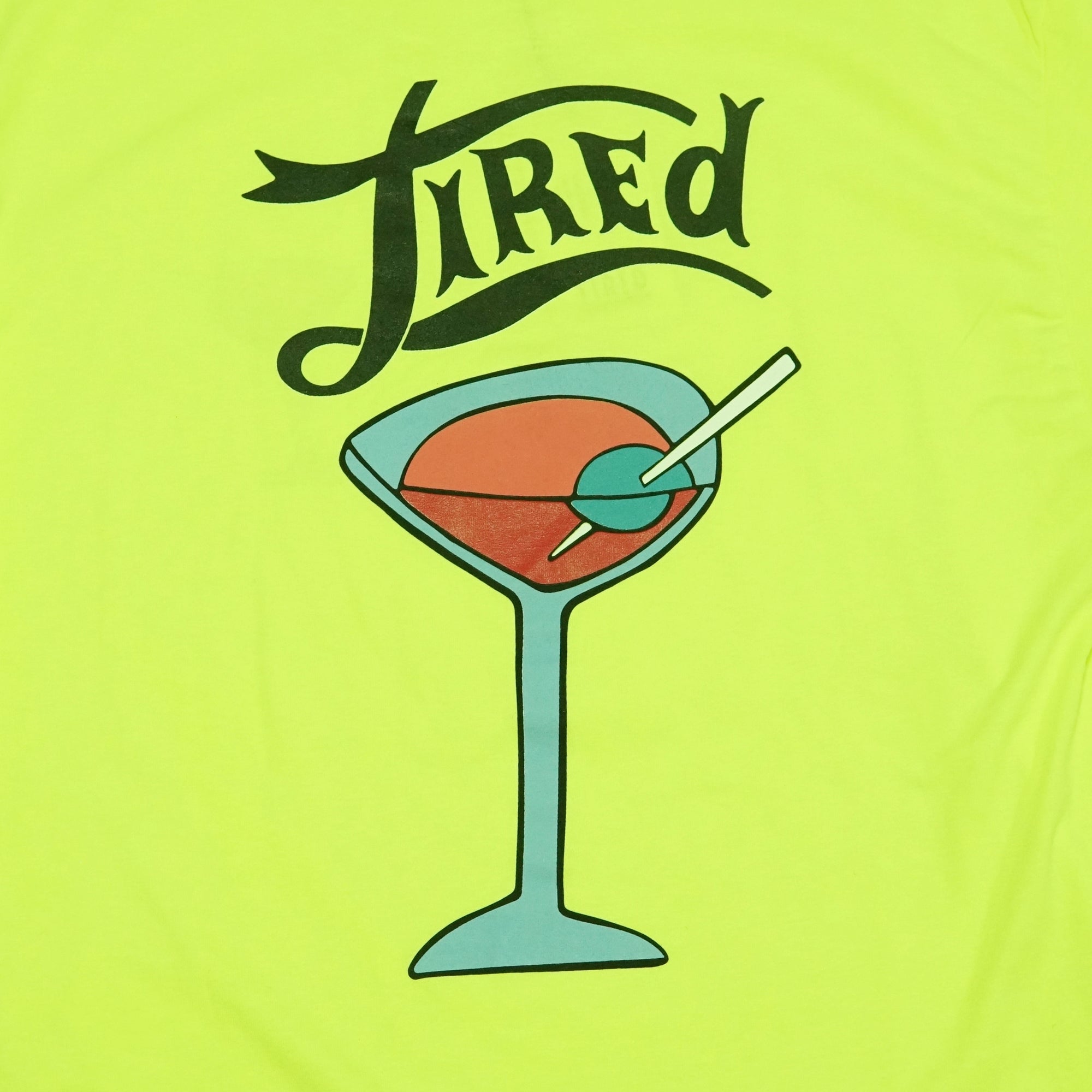 No:TS00160 | Name:DIRTY MARTINI S/S TEE | Color:Chartruse【TIRED_タイレッド】【ネコポス選択可能】