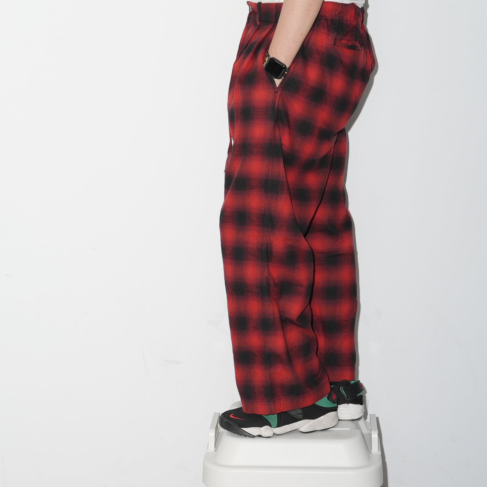 No:wp-special_B | Name:OMBRE CHECK PANTS　別注 | Color:Red【CATTA_カッタ】
