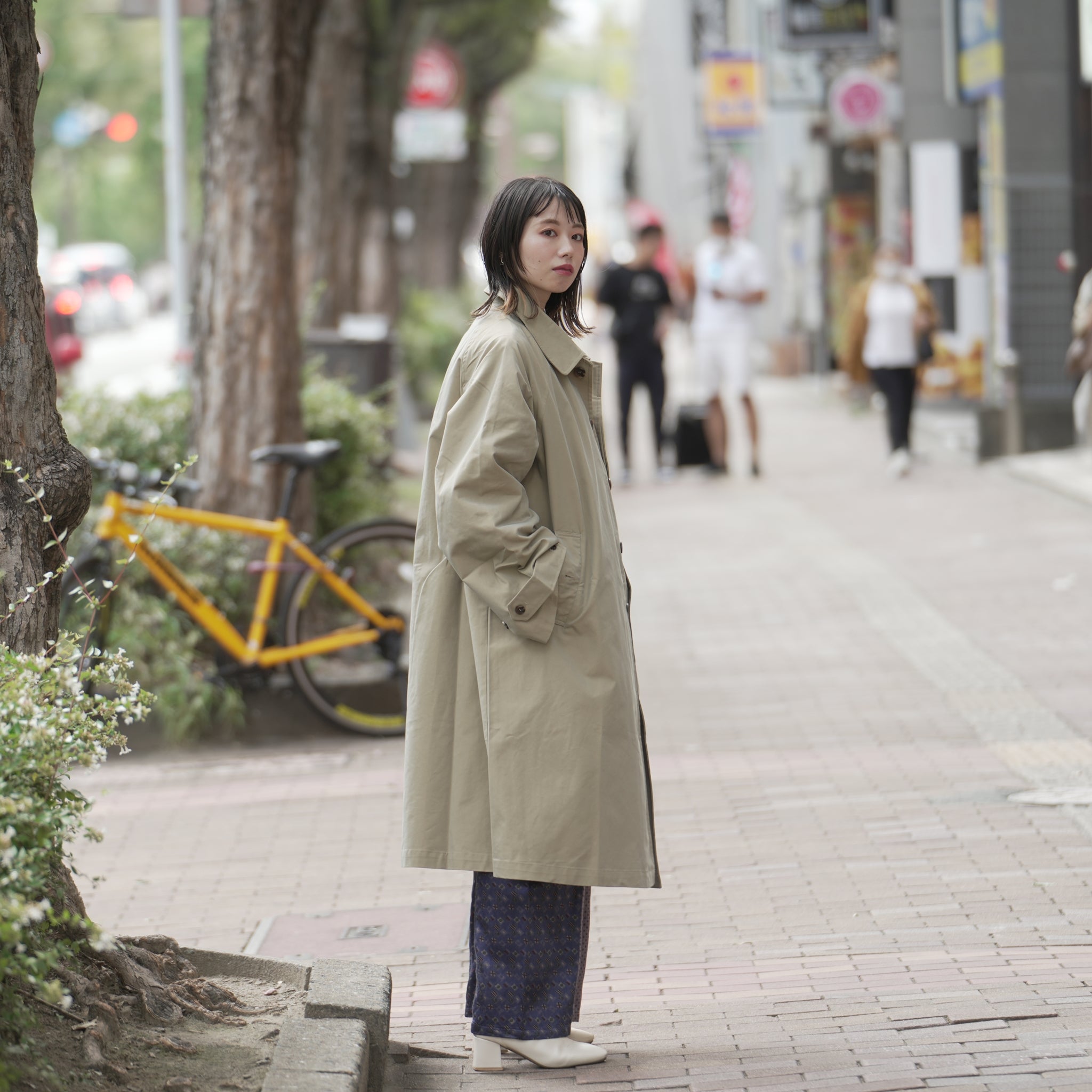 Graves_Bal Collar Coat – Offwhite / Beige / Charcoal / Black | KELEN MEN