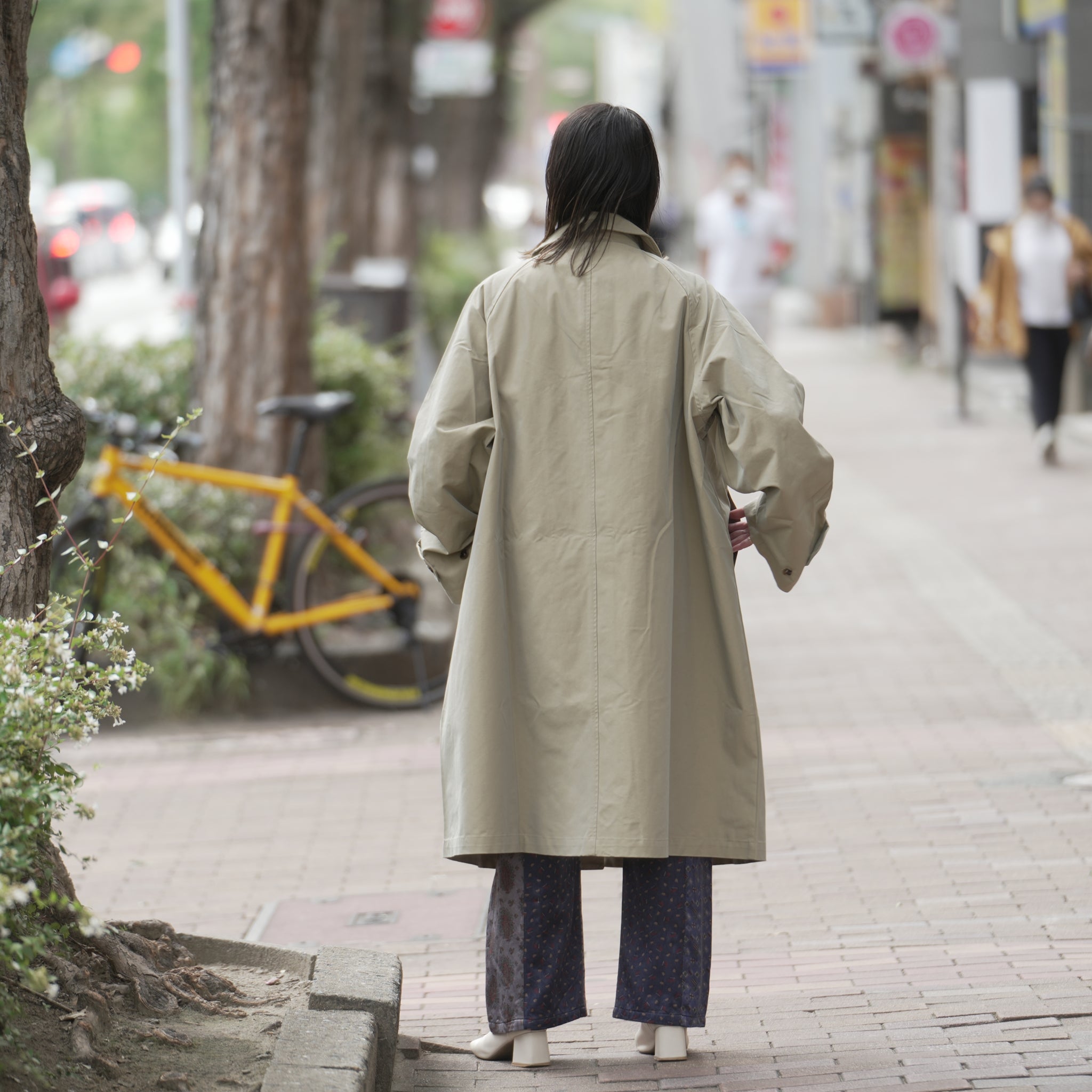 Graves_Bal Collar Coat – Offwhite / Beige / Charcoal / Black | KELEN MEN