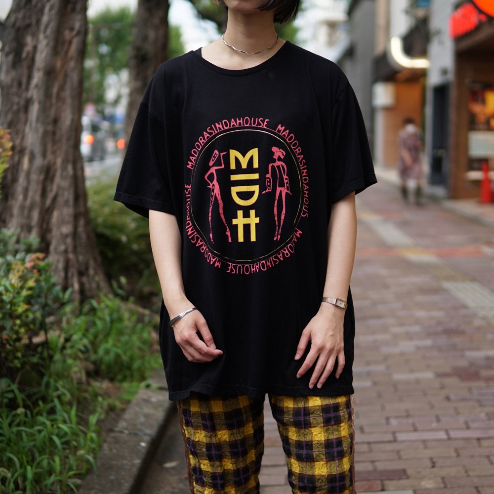 No:24235 | Name:MIDH GOLD LYRICS ORGANIC UNISEX TEE | Color:Washed Black | Size:M/L【ONE TEASPOON】-ONE TEASPOON-ADDICTION FUKUOKA