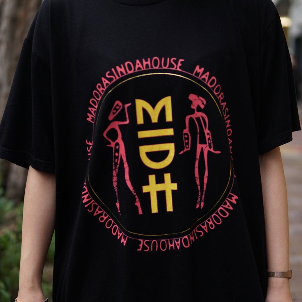 No:24235 | Name:MIDH GOLD LYRICS ORGANIC UNISEX TEE | Color:Washed Black | Size:M/L【ONE TEASPOON】-ONE TEASPOON-ADDICTION FUKUOKA