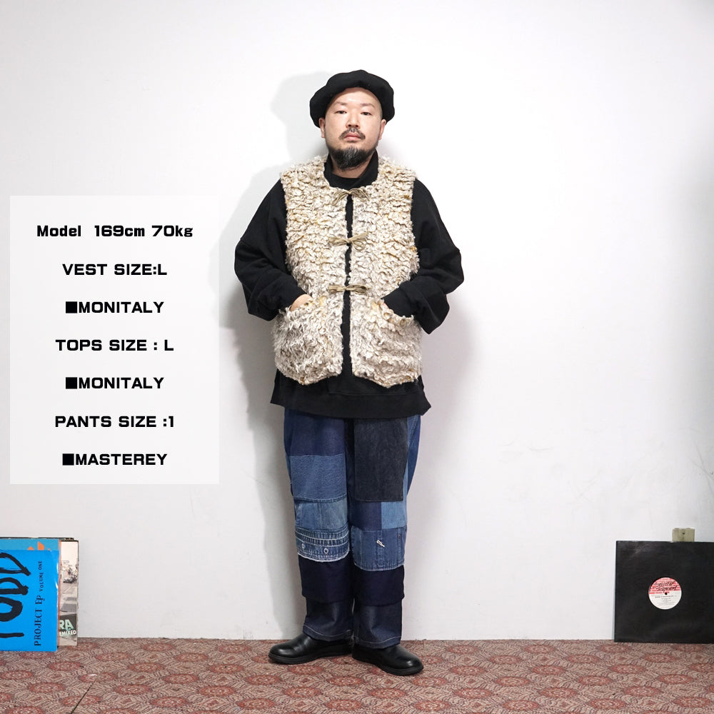 No:M30700C | Name:Turtleneck Sweatshirt | Color:Black | Size:M/L【MONITALY】-MONITALY-ADDICTION FUKUOKA