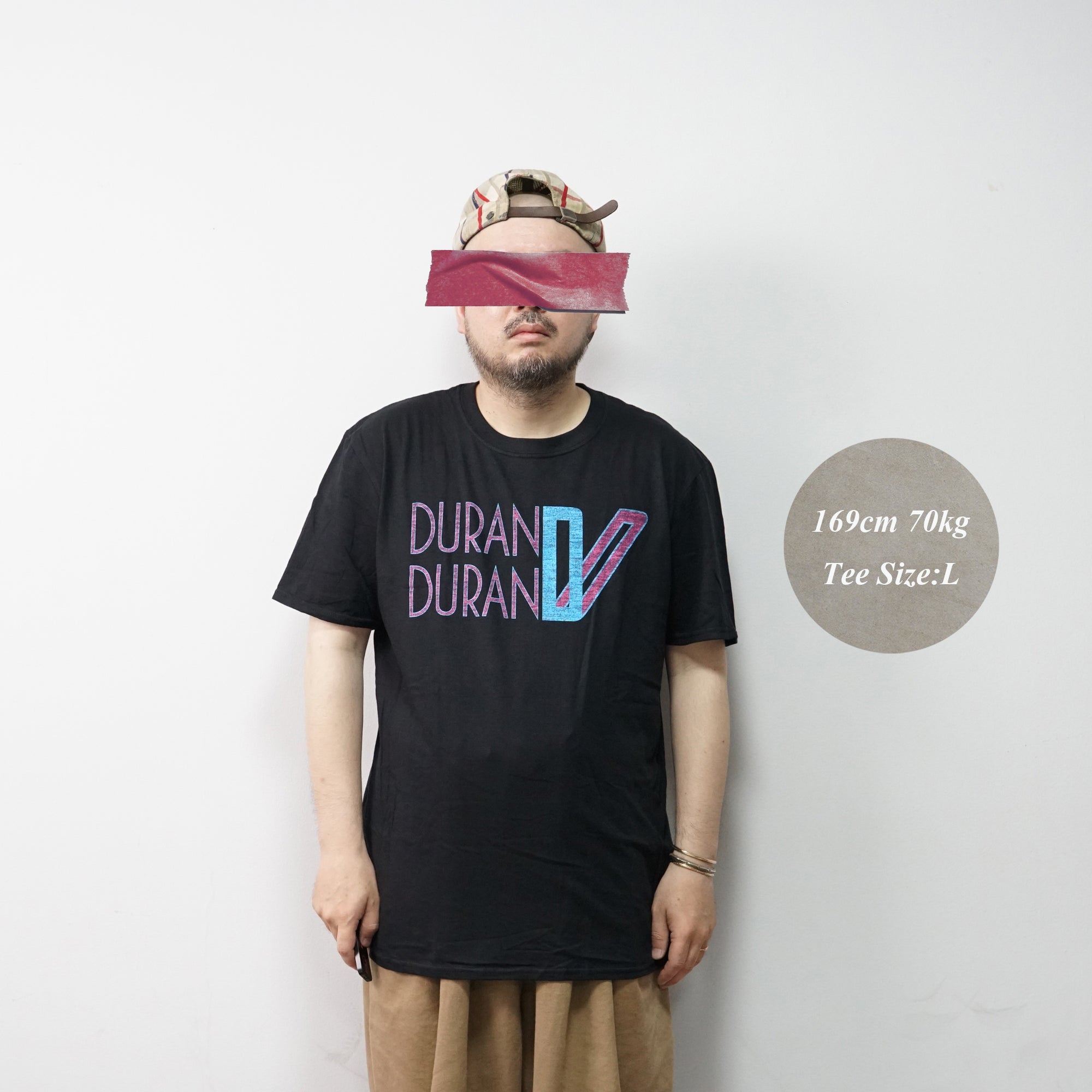 No:DDTS02MB | Artist:DuranDuran | Name:Double DLogo | Color:Black | Size:L【ROCK OFF】【ネコポス選択可能】
