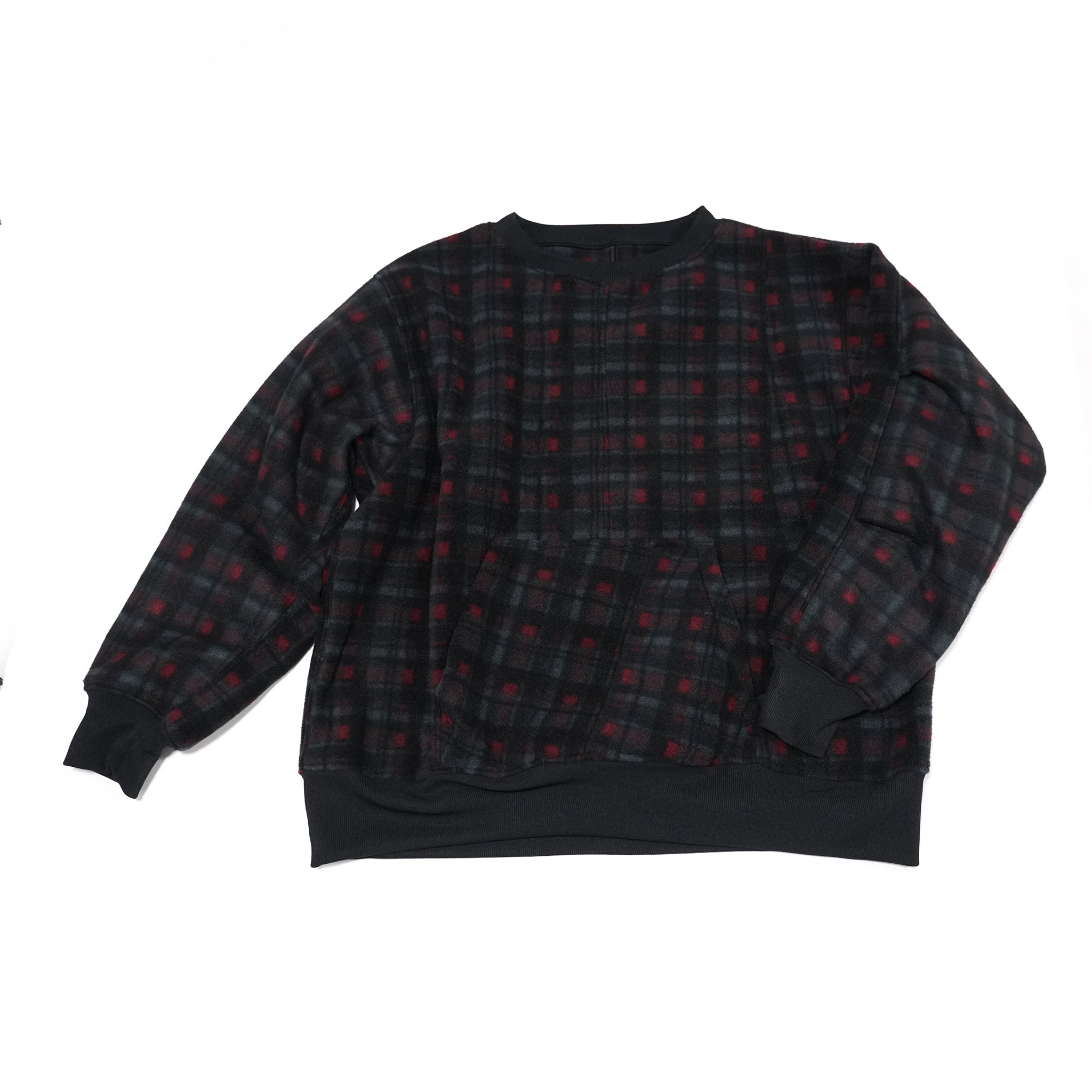 odd22fw01 | Custom Fleece Crew – Check | ODDMENT