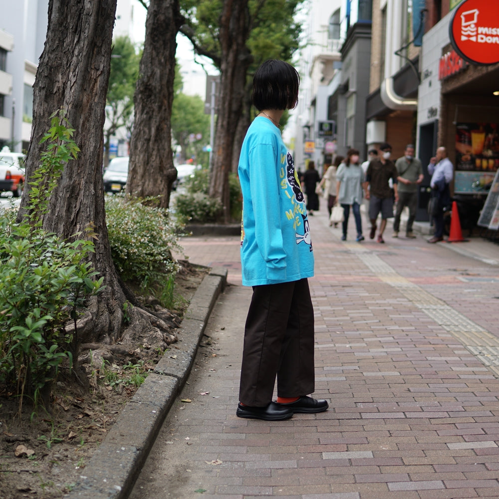 No:VN214B | Name:The Beats Are Out There Ls Tee | Color:Hanalei | Size:M/L/XL【VIRGILNORMAL】-MEG COMPANY-ADDICTION FUKUOKA