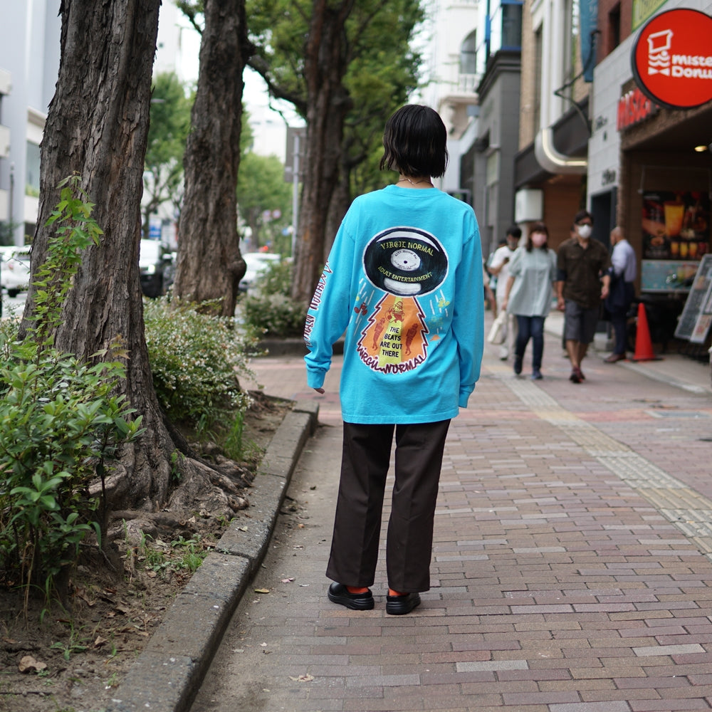 No:VN214B | Name:The Beats Are Out There Ls Tee | Color:Hanalei | Size:M/L/XL【VIRGILNORMAL】-MEG COMPANY-ADDICTION FUKUOKA