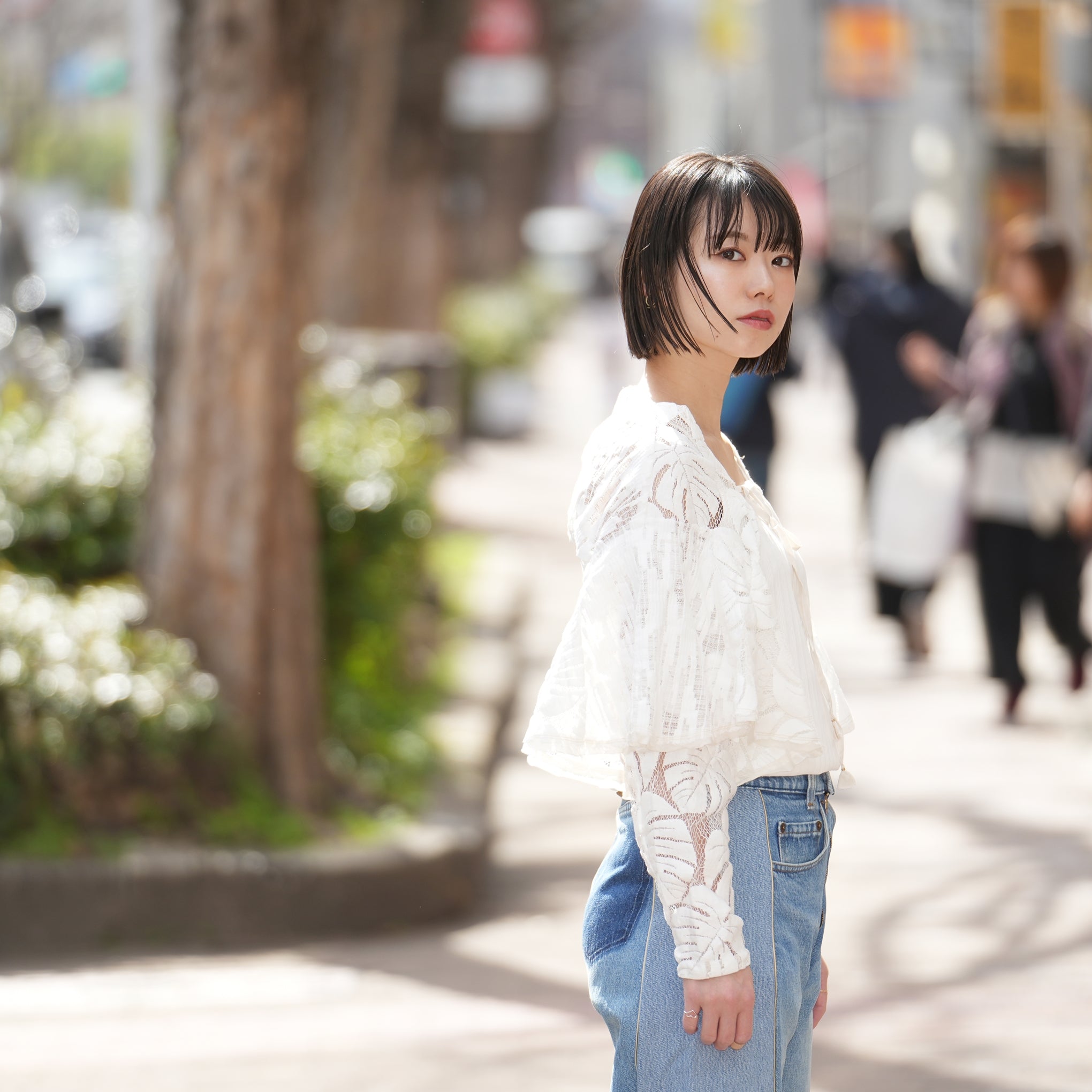 ボタニカルレースボレロ – Wht/Blk | REHERSALL
