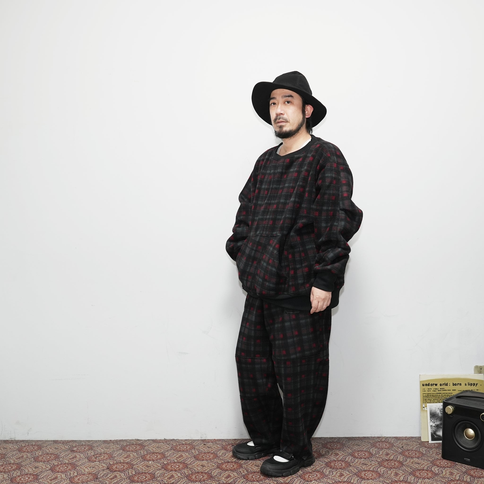 odd22fw01 | Custom Fleece Crew – Check | ODDMENT
