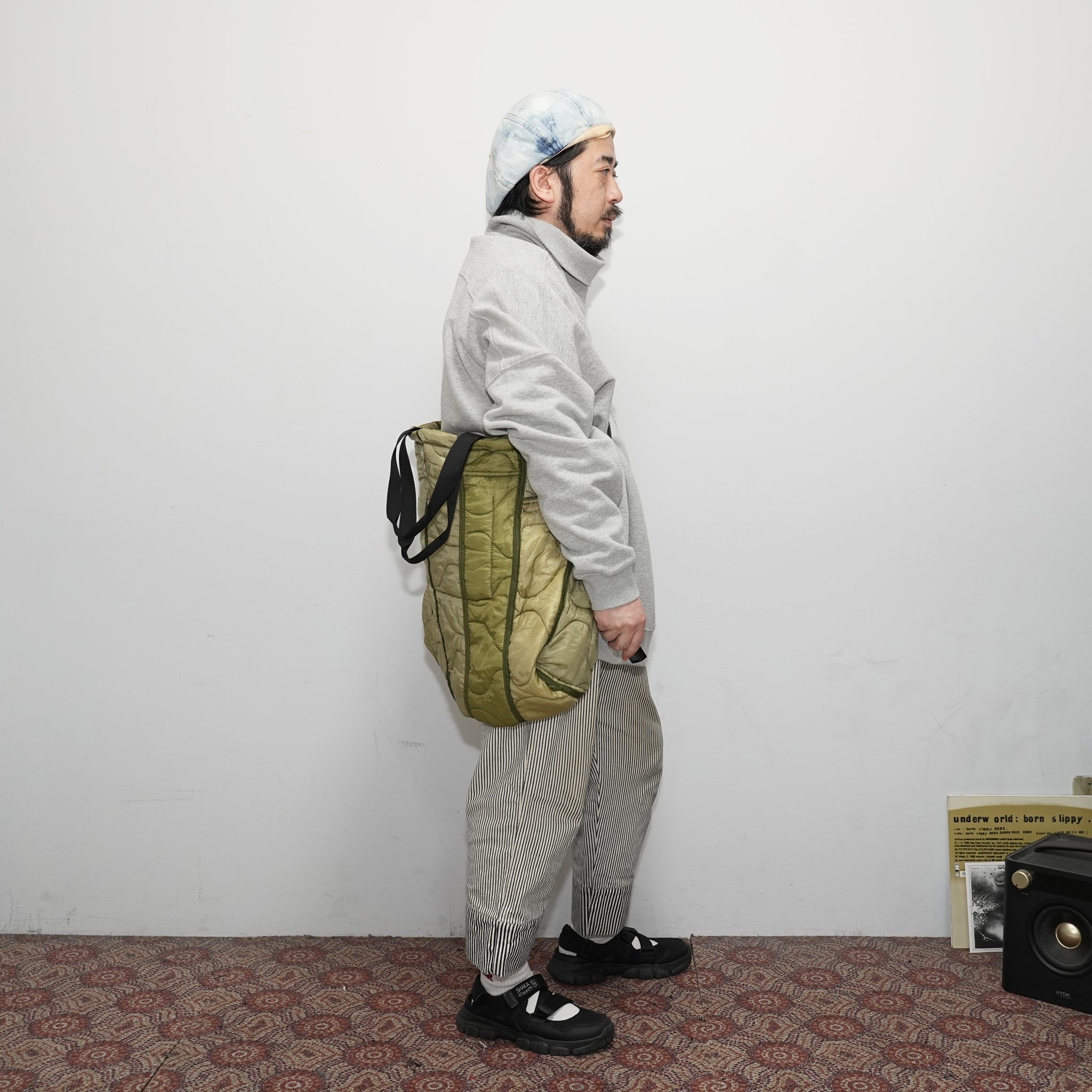 odd22fw04 | Quilting Tote_Large – Olive | ODDMENT