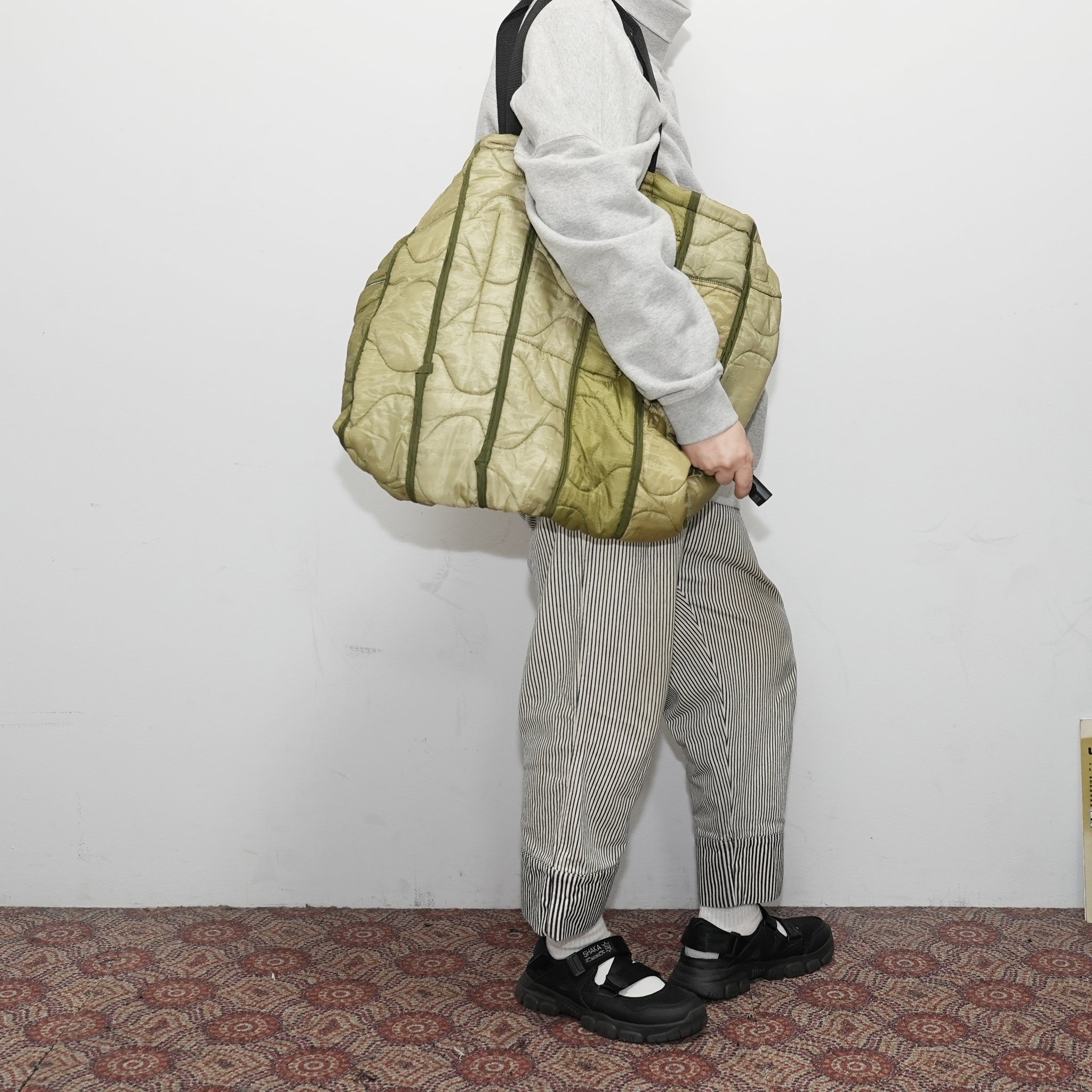 odd22fw04 | Quilting Tote_Large – Olive | ODDMENT