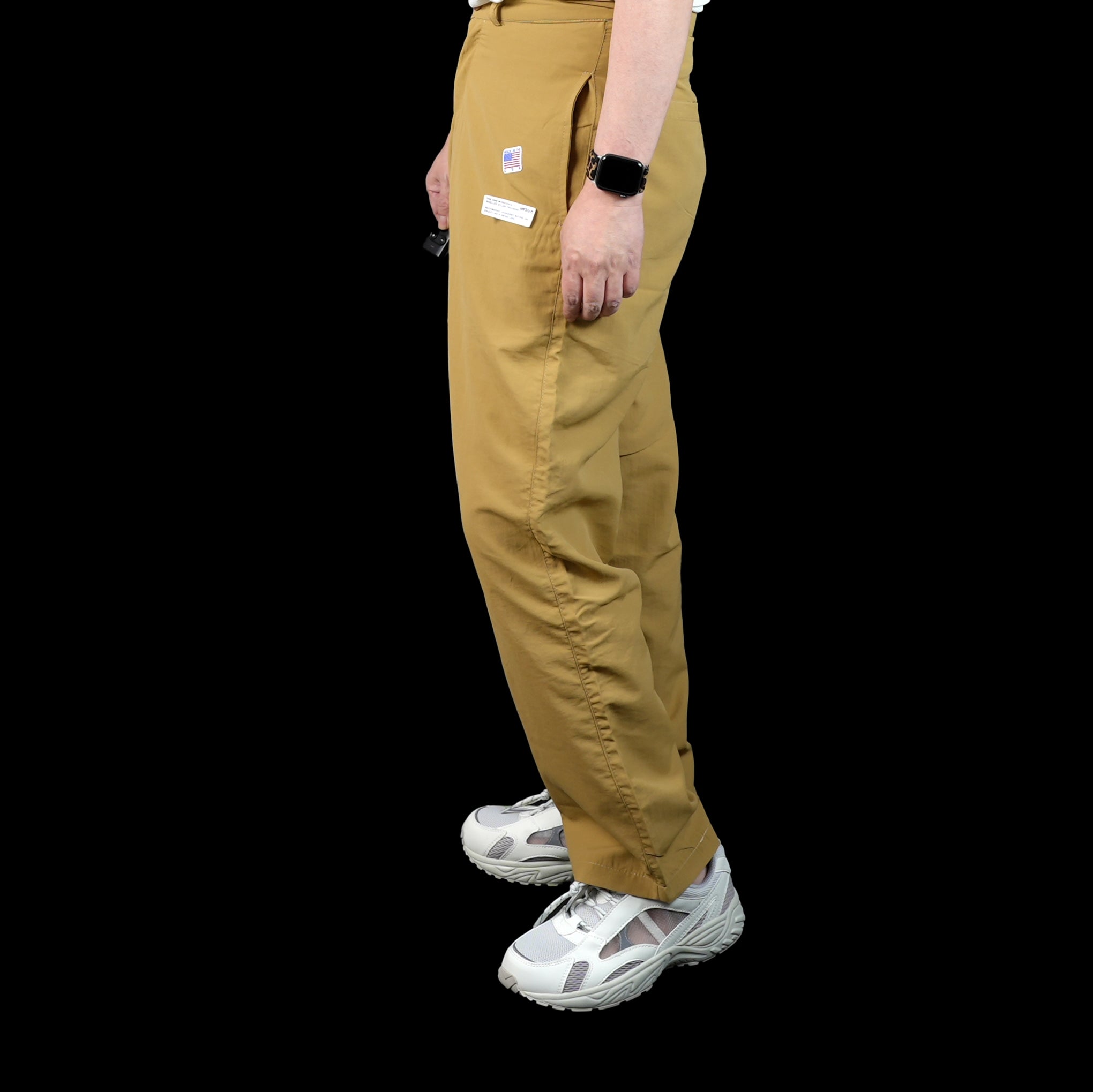 Name:SHELLED NYLON TROUSERS_MORKGRAIN GARMENTS | Color:BROWN/BEIGE | S