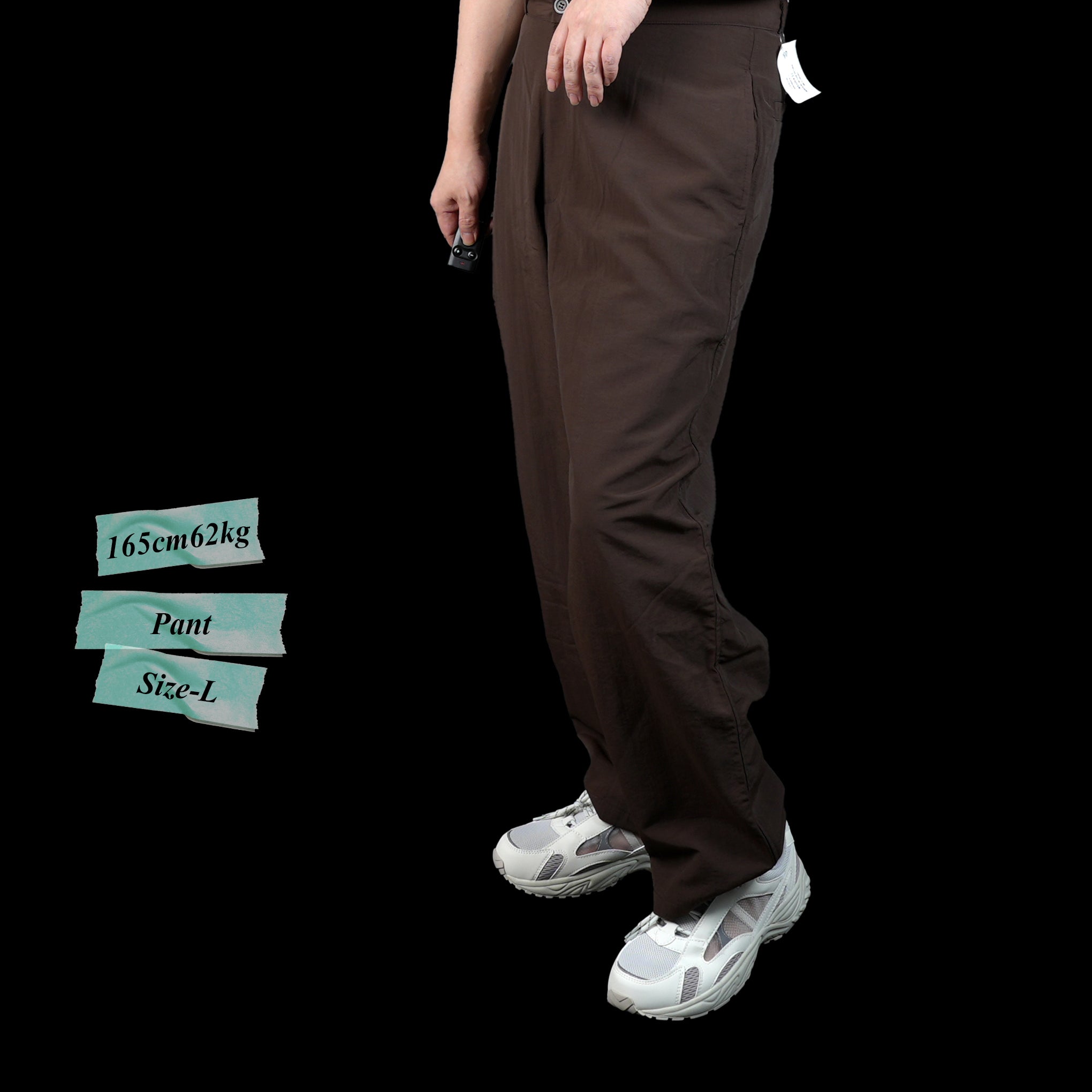 Name:SHELLED NYLON TROUSERS_MORKGRAIN GARMENTS | Color:BROWN/BEIGE | S