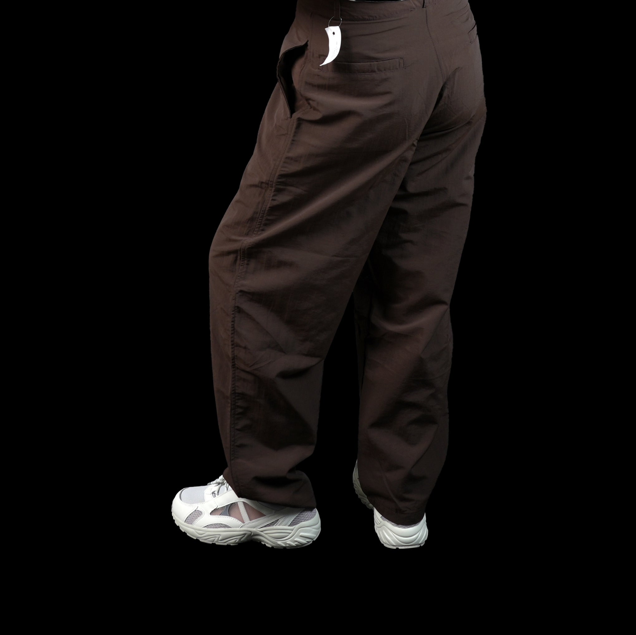 Name:SHELLED NYLON TROUSERS_MORKGRAIN GARMENTS | Color:BROWN/BEIGE | S