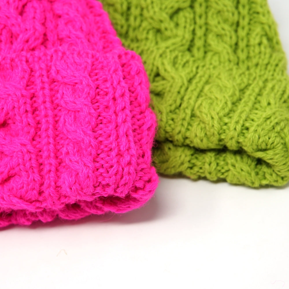 No:HL-0001 | Name:Bw 016 Cable Bobcap | Color:Flo Pink/Flo Green【HIGHLAND 2000_ハイランドトゥーサウザンド】【ネコポス選択可能】