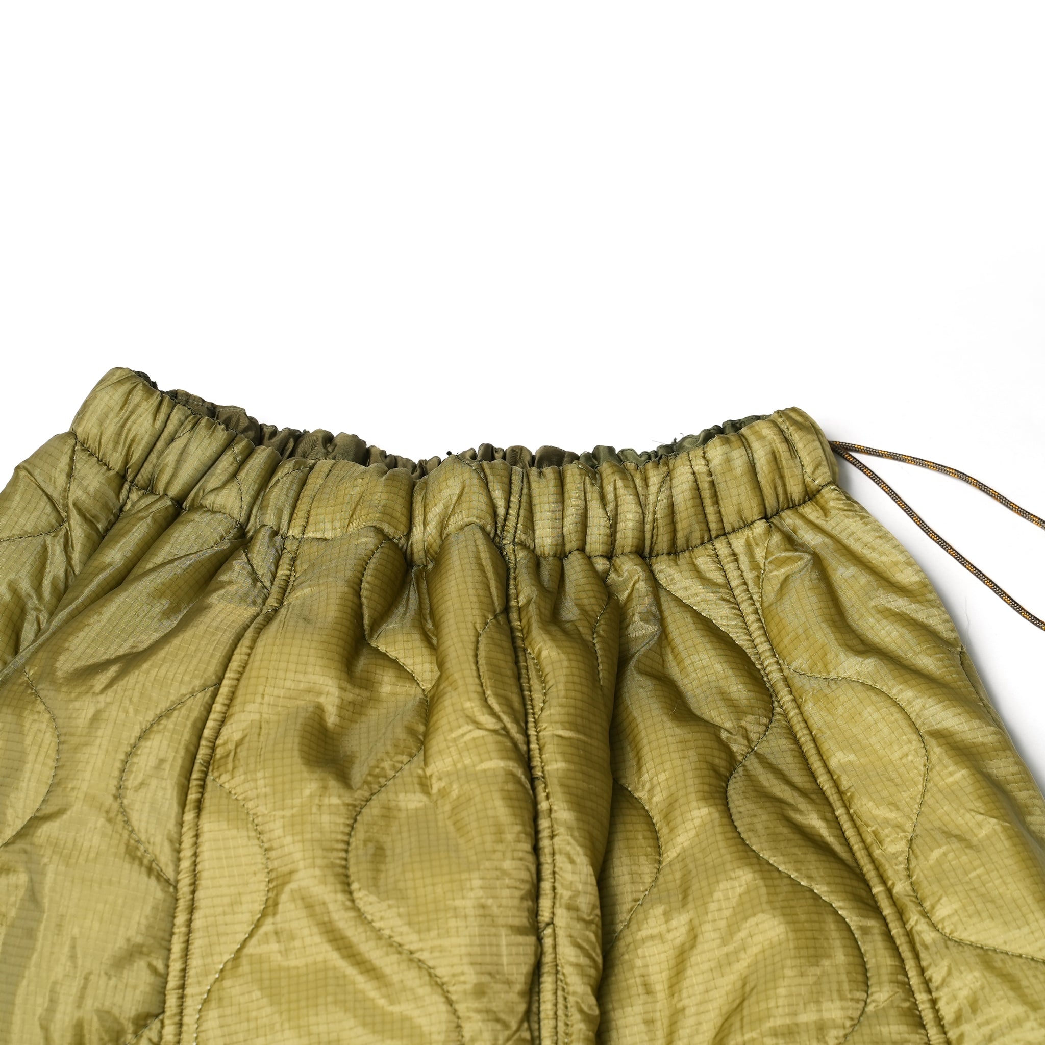 odd22fw06 | Quilting Long Skirt – Olive | ODDMENT