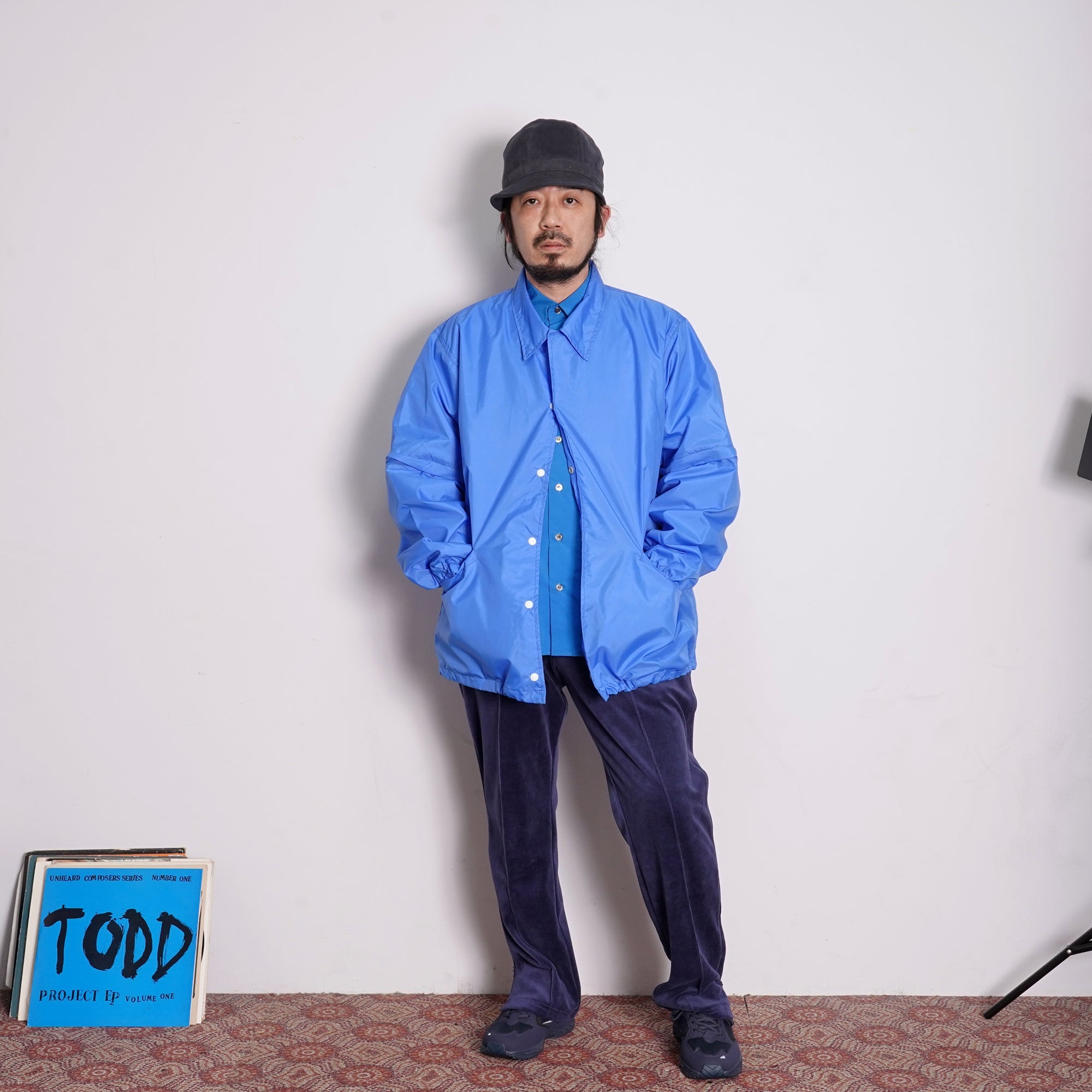No:ad00149 | Name:Staff Jacket | Color:Blue | Size-M/L【ADAN】-PARQ-ADDICTION FUKUOKA
