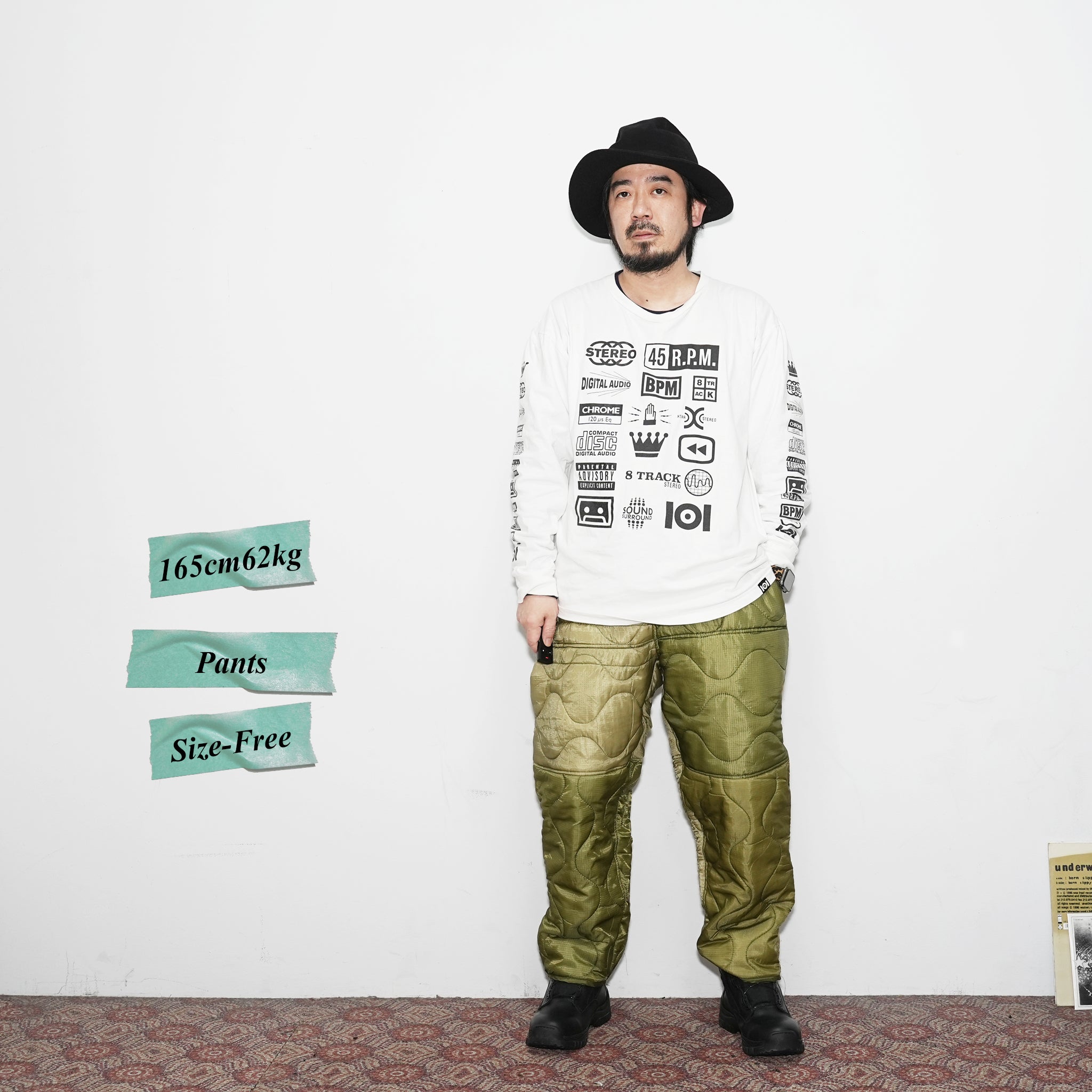 odd22fw05 | Quilting Pants – Olive | ODDMENT