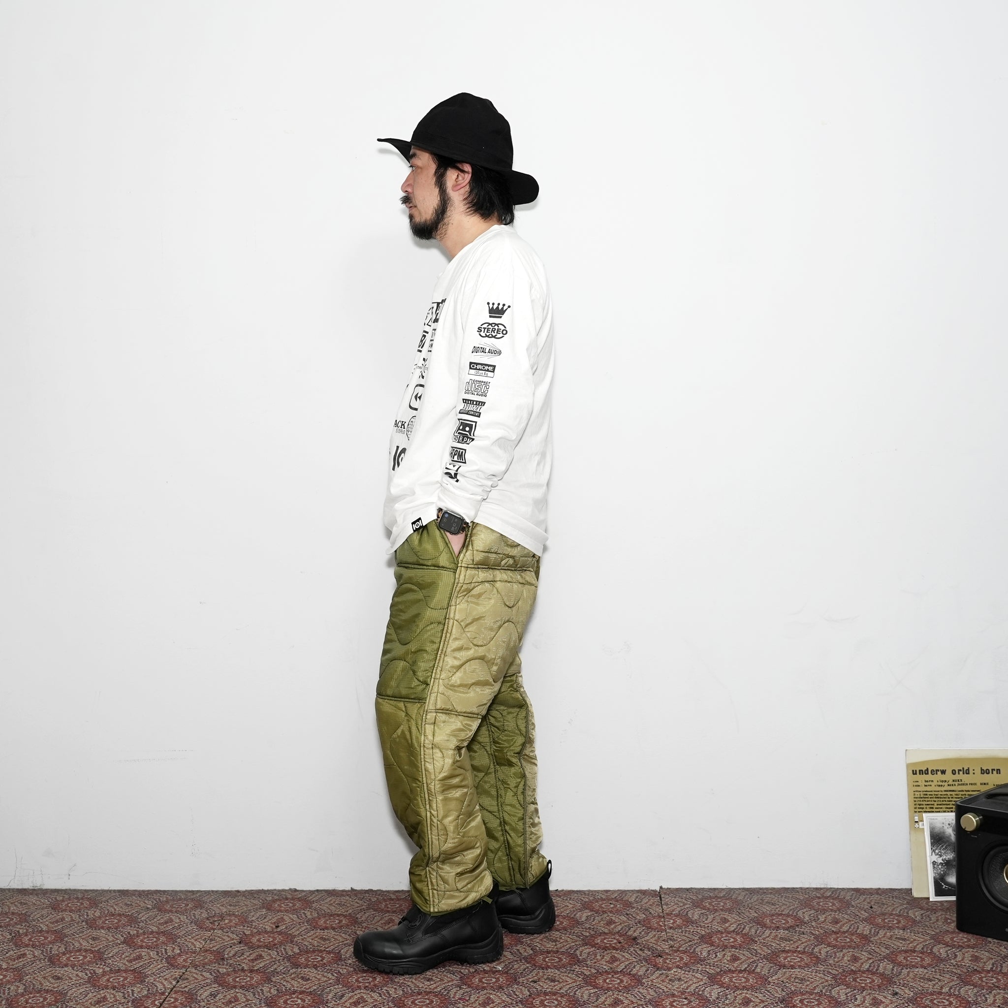 odd22fw05 | Quilting Pants – Olive | ODDMENT