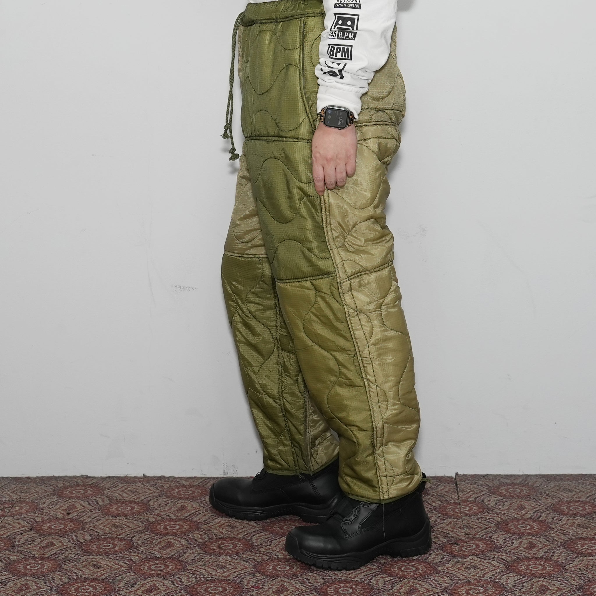 odd22fw05 | Quilting Pants – Olive | ODDMENT
