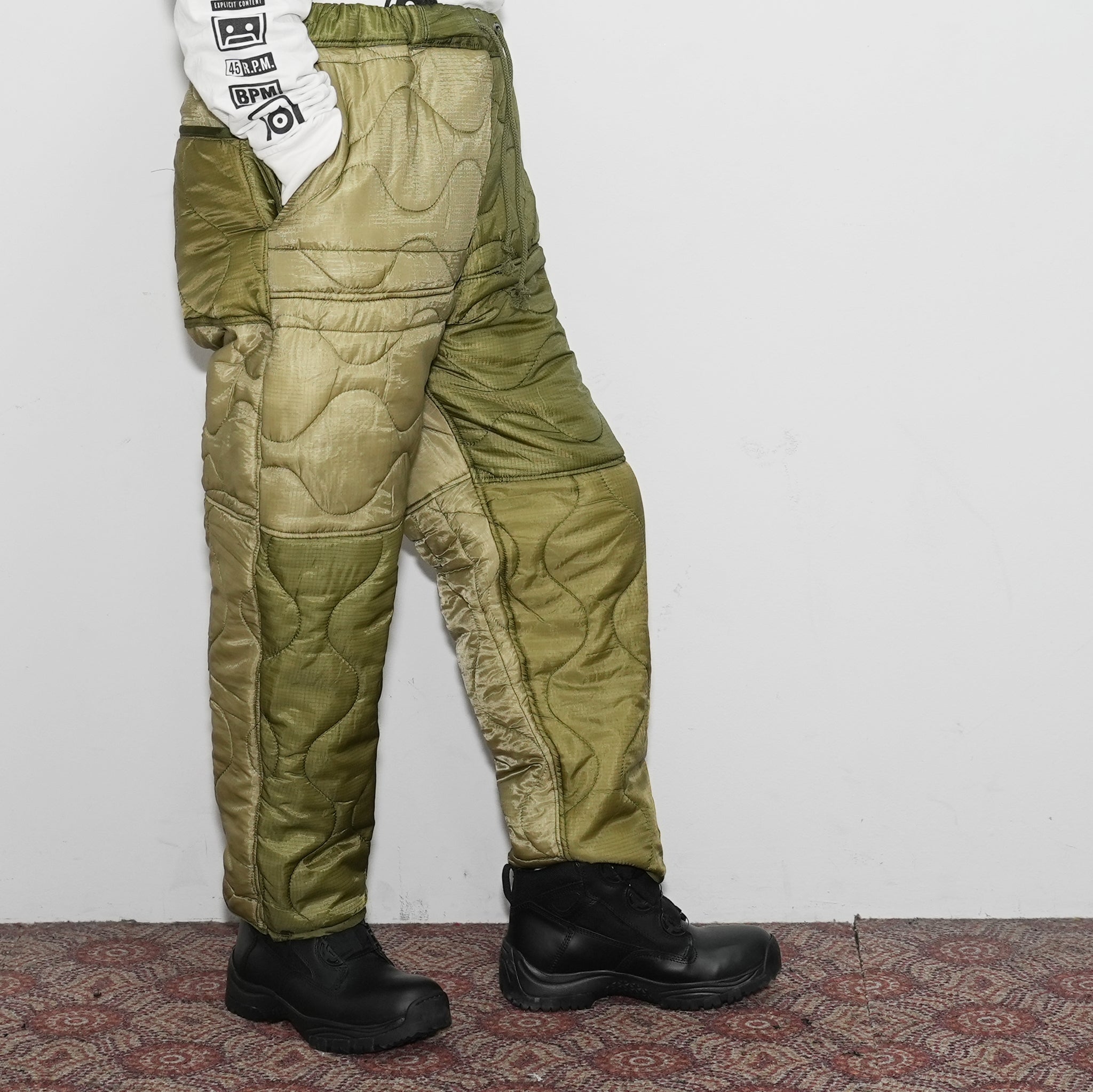 odd22fw05 | Quilting Pants – Olive | ODDMENT