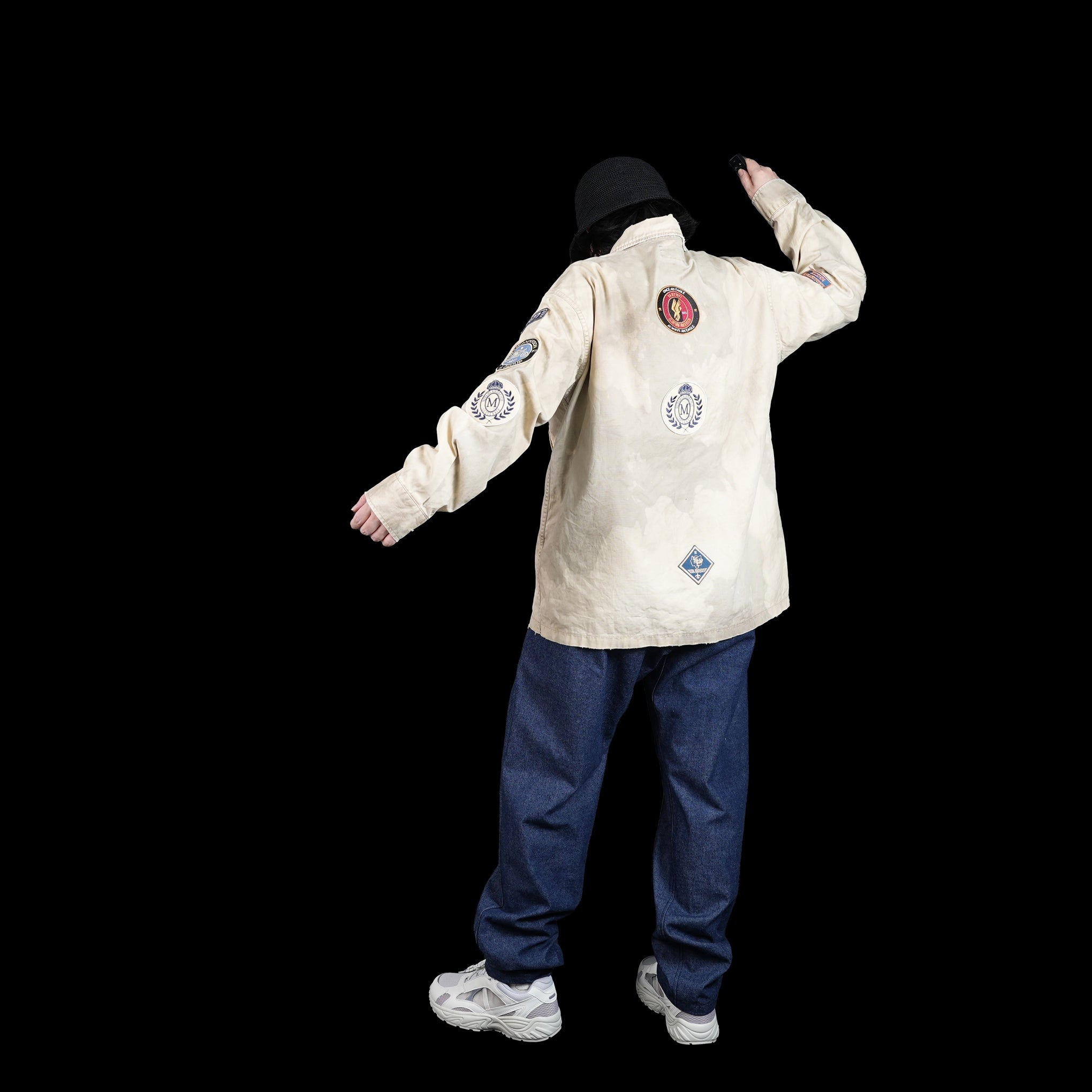 No:23＃01373-6110 | Name:BOYSCOUT SHIRTS-PATCHES | Color:ベージュ【MINAMI ANDERSON_ミナミアンダーソン】