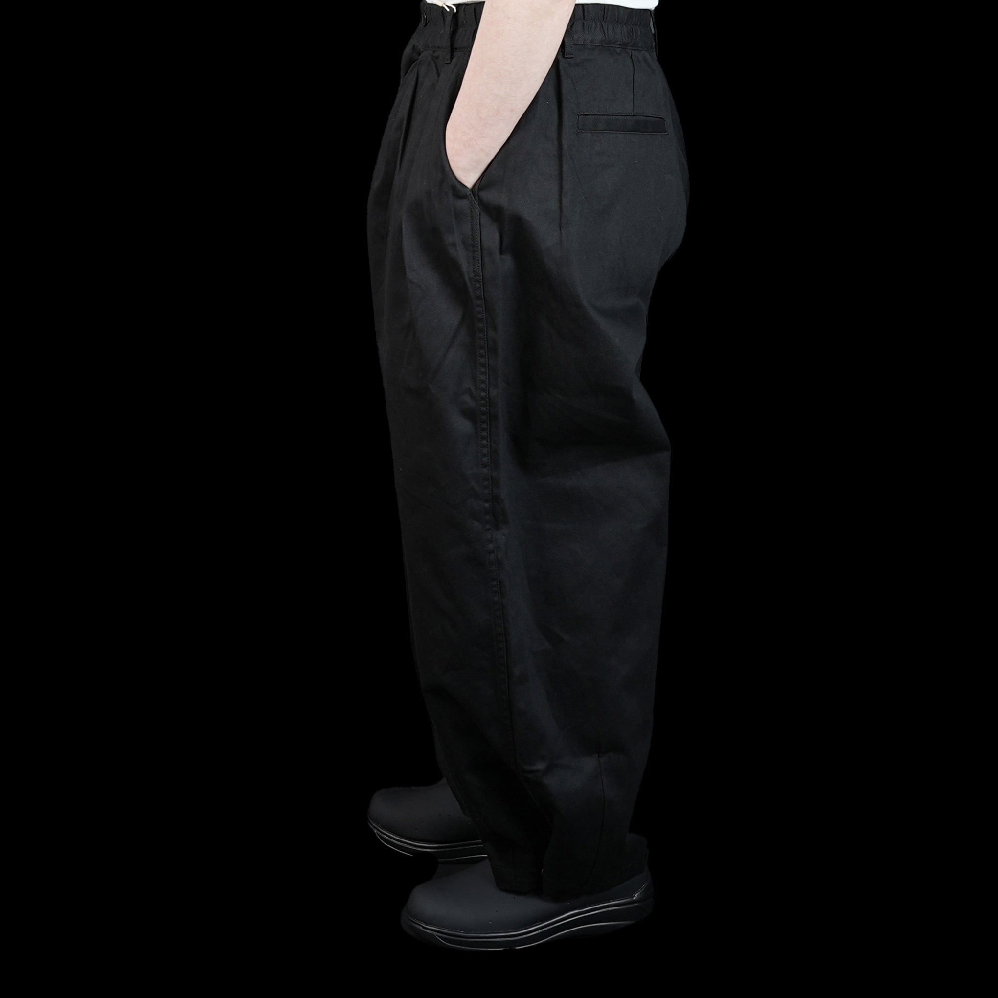 Name:STANDARD-UNISEX BALLOON PANTS  | Color:Black | Size:M【WORKWARE】