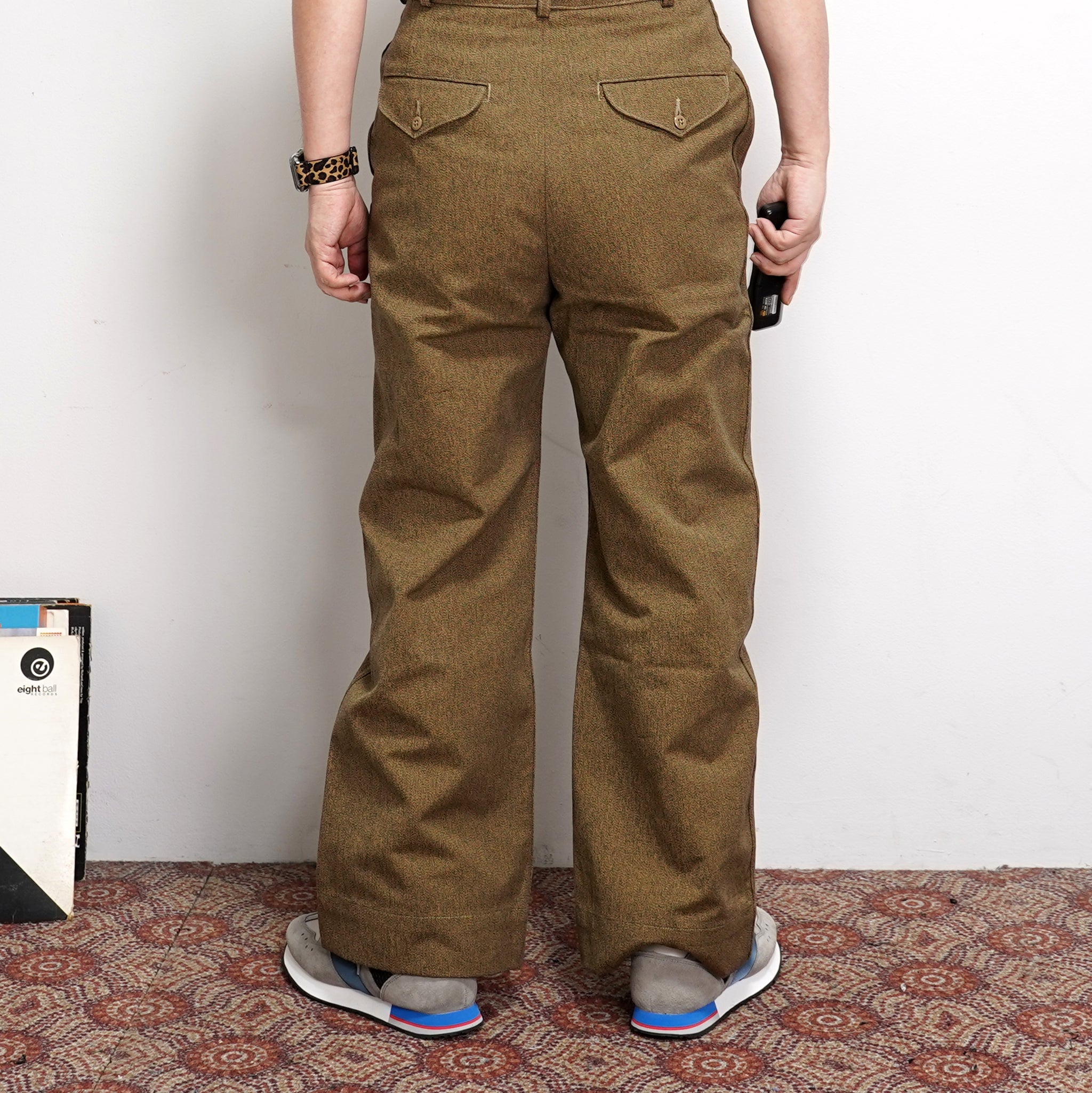 No:M30306 | Name:Chino Pants | Color:Old Hunting Brown/Black Mix | Siz