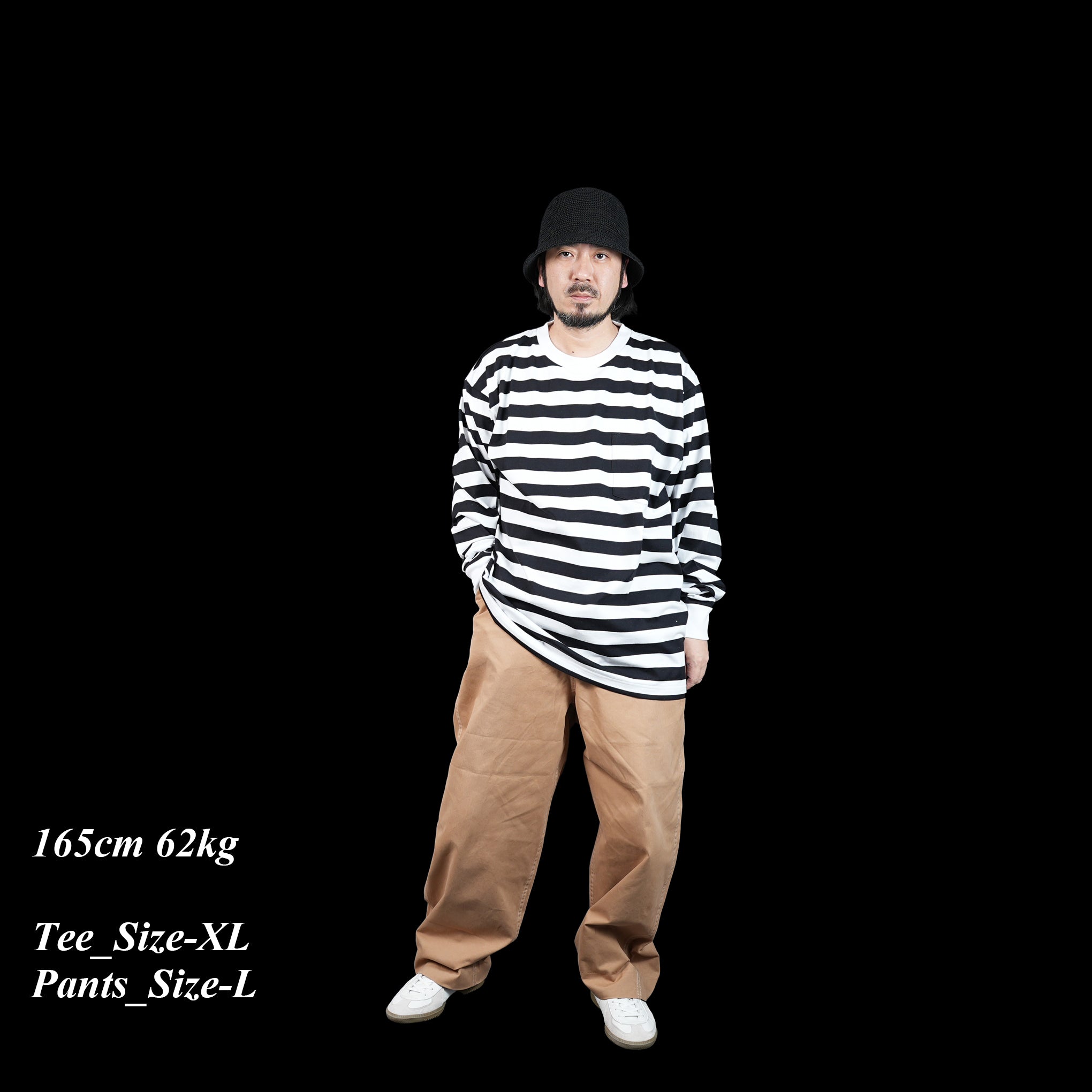 No:PH23SS-002 | Name:P.H. M.STRIPE L/S TEE | Color:Regular Stripe【POWDERHORN MOUNTAINEERING_パウダーホーンマウンテニアリング】