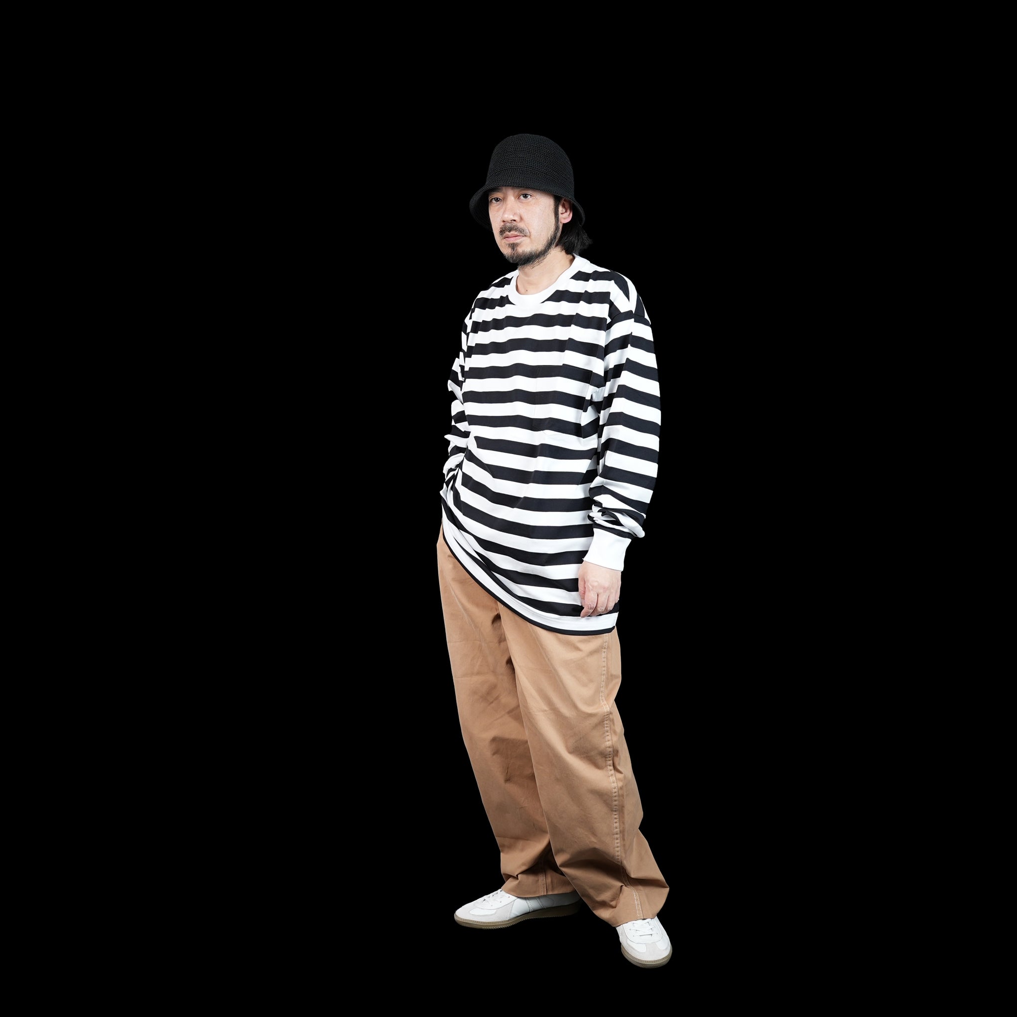 No:PH23SS-002 | Name:P.H. M.STRIPE L/S TEE | Color:Regular Stripe【POWDERHORN MOUNTAINEERING_パウダーホーンマウンテニアリング】