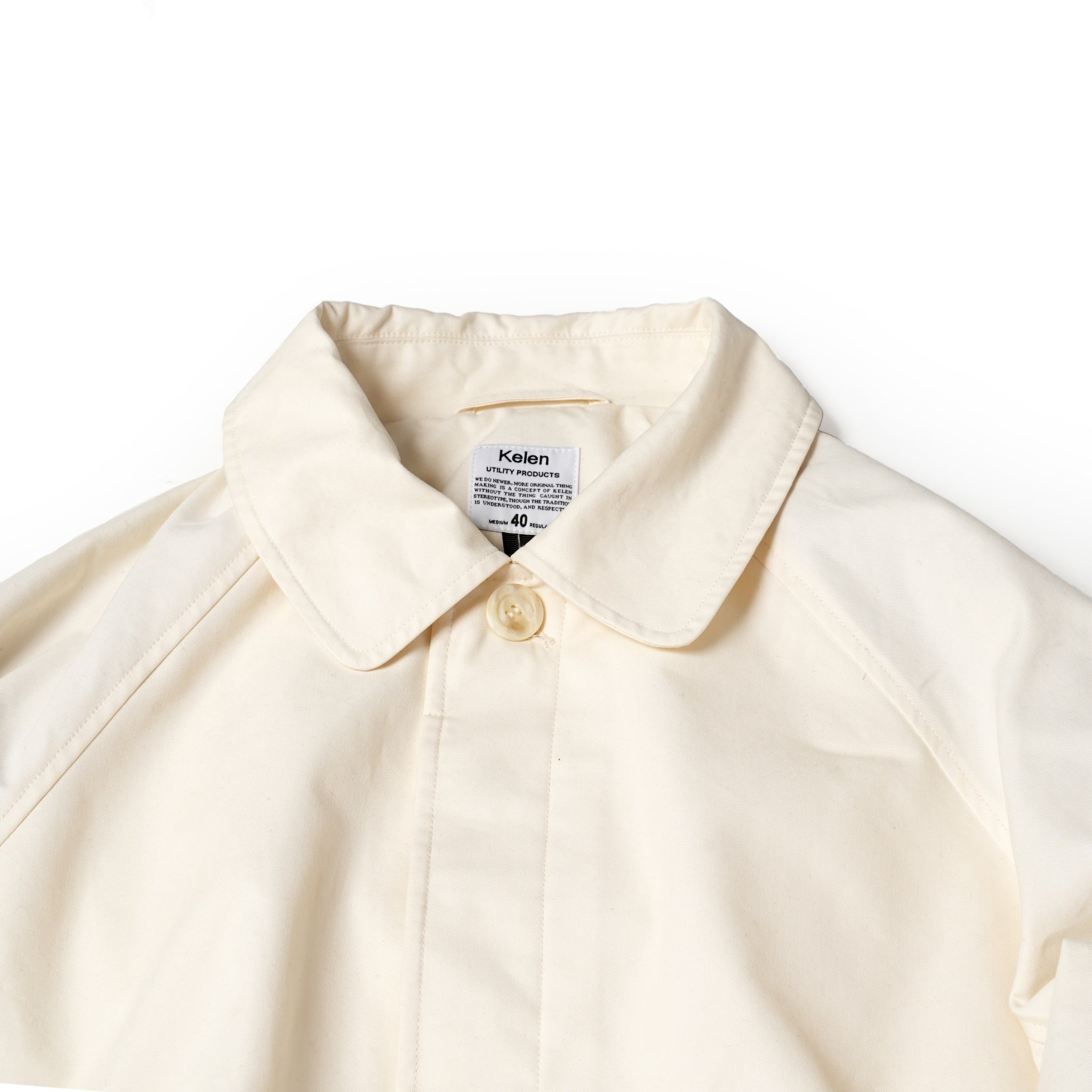 Graves_Bal Collar Coat – Offwhite / Beige / Charcoal / Black | KELEN MEN