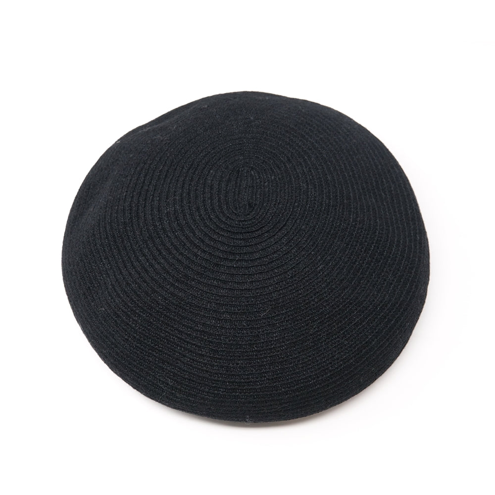 No:RL-21-1188 | Name:Wool braid beret | Size:M/L |Color:Black【RACAL_ラカル】