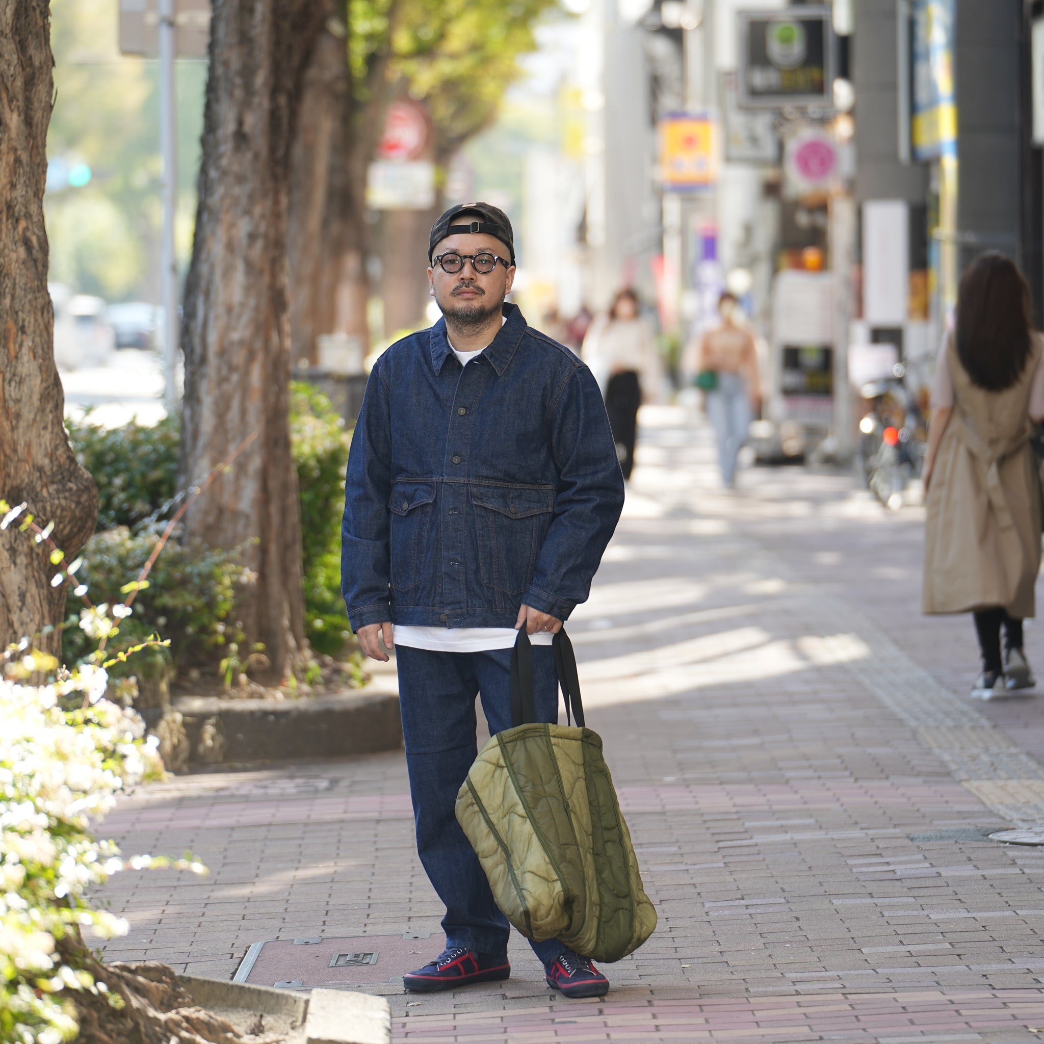 odd22fw04 | Quilting Tote_Large – Olive | ODDMENT