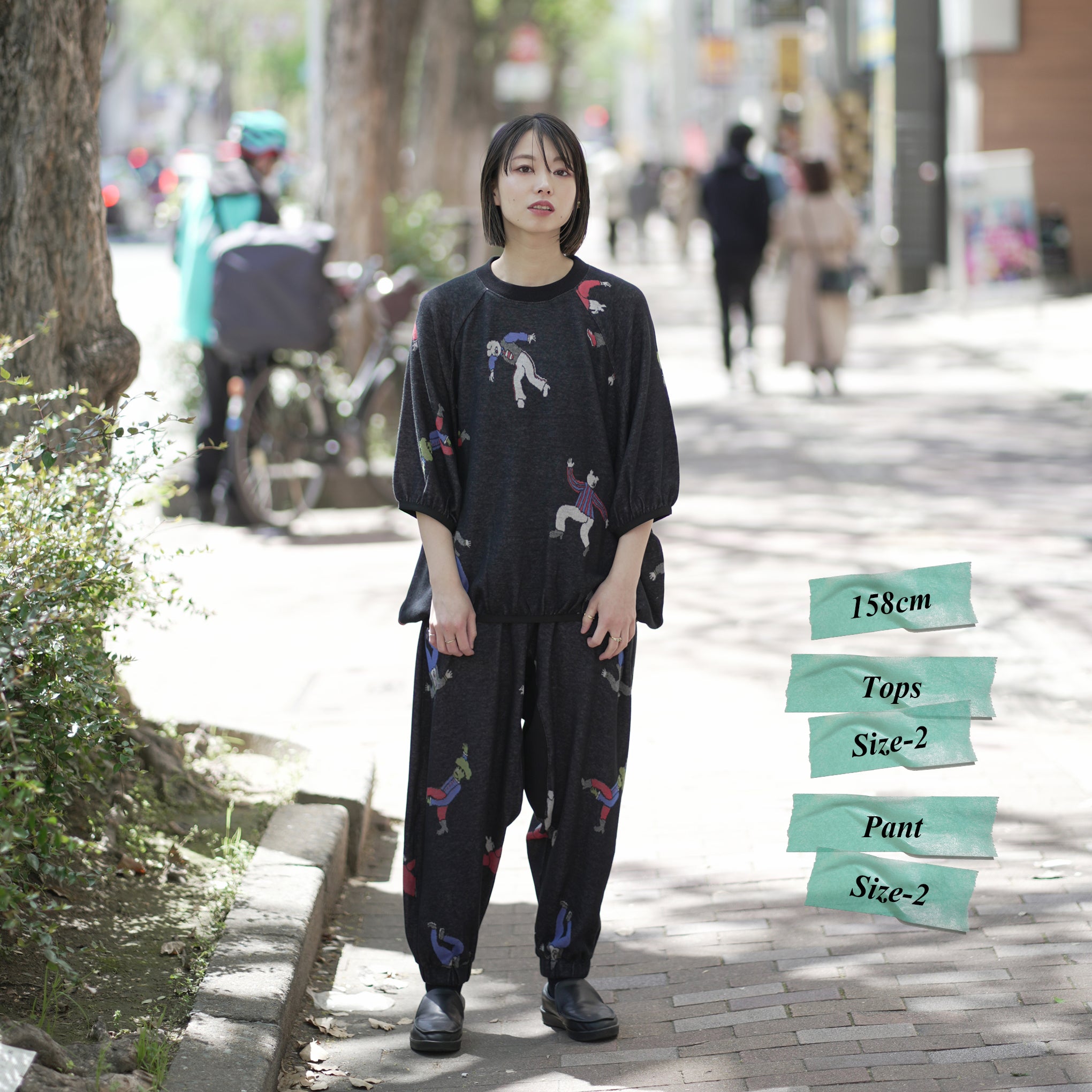 No:bsd23SS-22 | Name:Dance balloon T-shirt | Color:Black【BEDSIDEDRAMA_ベッドサイドドラマ】