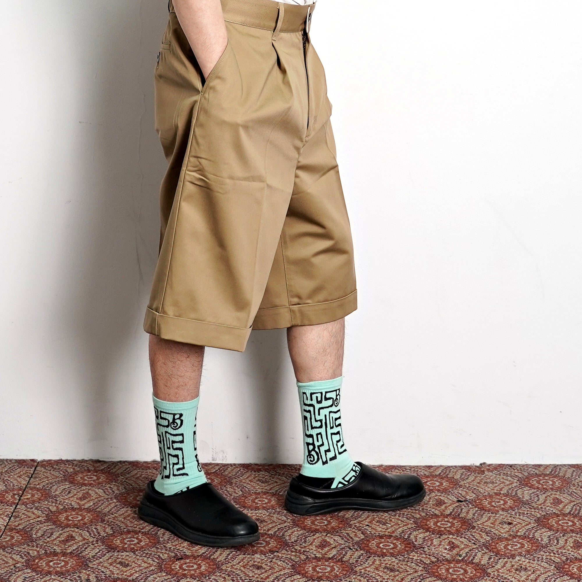 No:vr21ss-sd-pt02 | Name:BIG CHINO SHORTS | Color:CAMEL | Size-1/2【VARDE77】-VARDE77-ADDICTION FUKUOKA