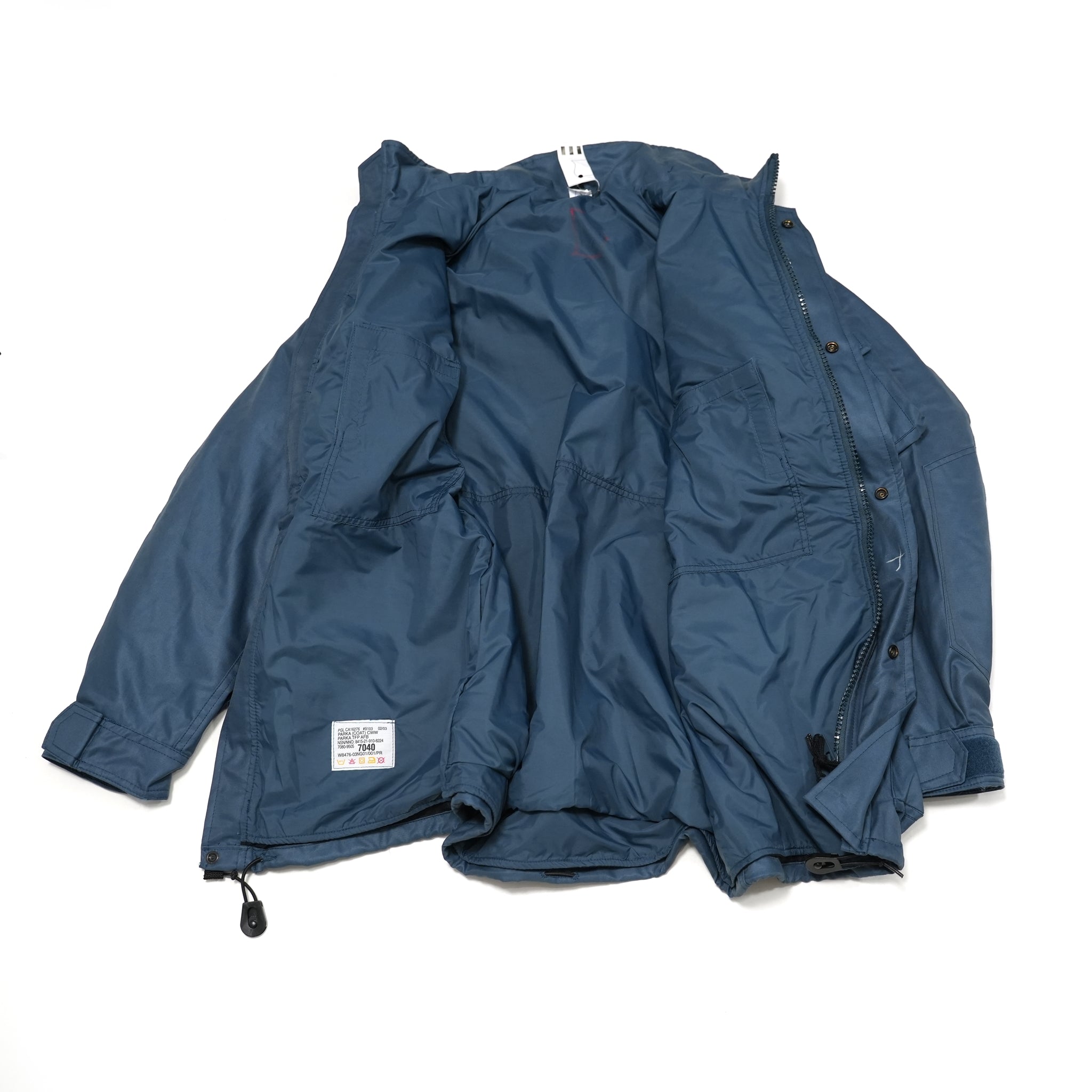 No:CO-RCAF | Name:ROYAL CANADIAN AIR FORCE コールド＆ウェットウェザーパーカ Dead Stock | Color:Blue 【 Dead Stock 】【カナダ軍】