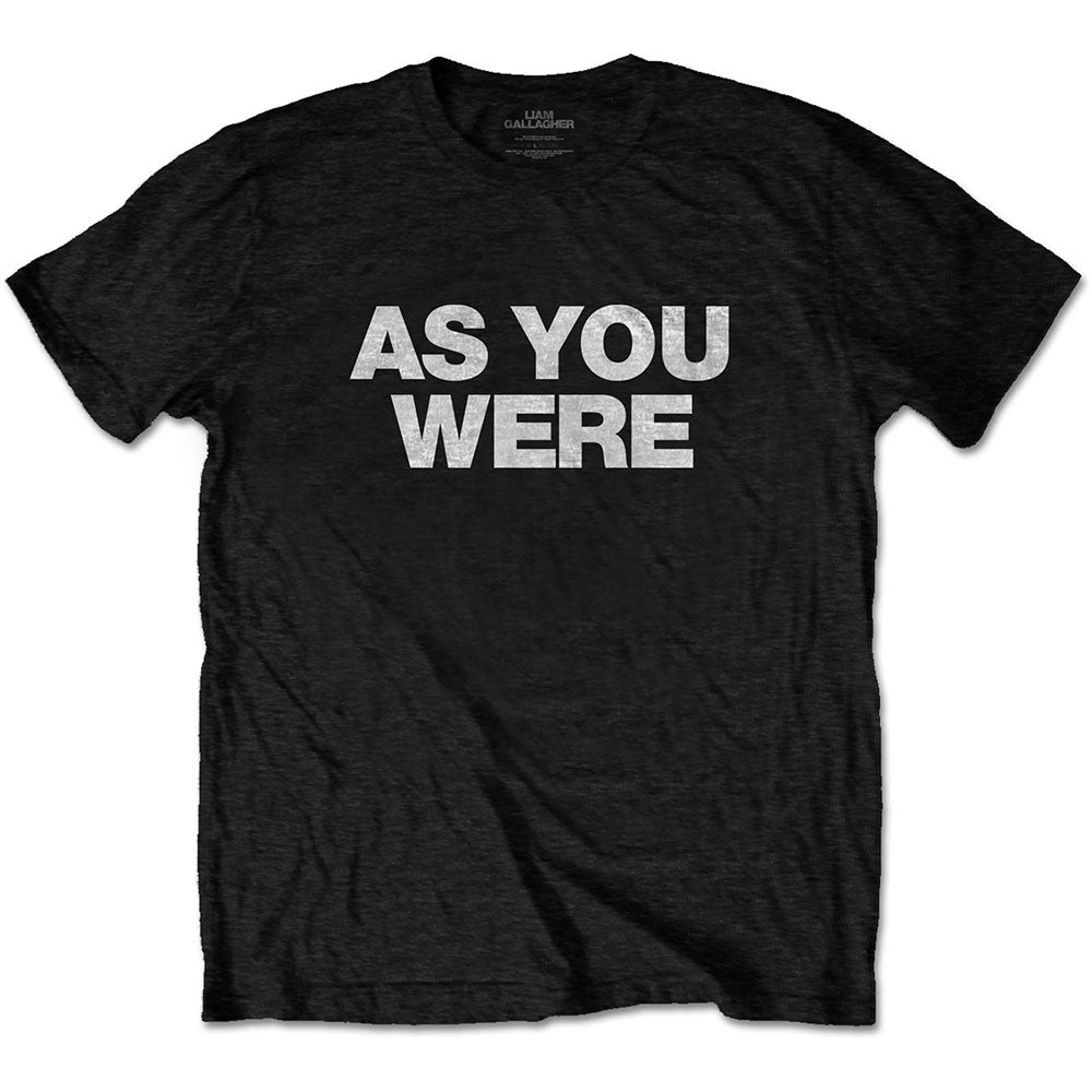 No:LGTS02MB | Artist:LiamGallagher | Name:As You Were | Color:Black | Size:L/1XL【ROCK OFF】【ネコポス選択可能】