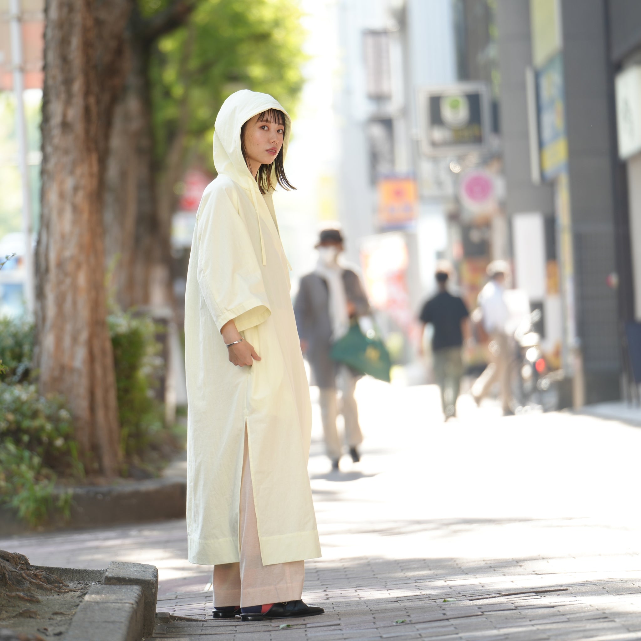No:P.DS-002 | Name:Hooded dress | Color:Yellow【PHABLIC×KAZUI ファブリック バイ カズイ】