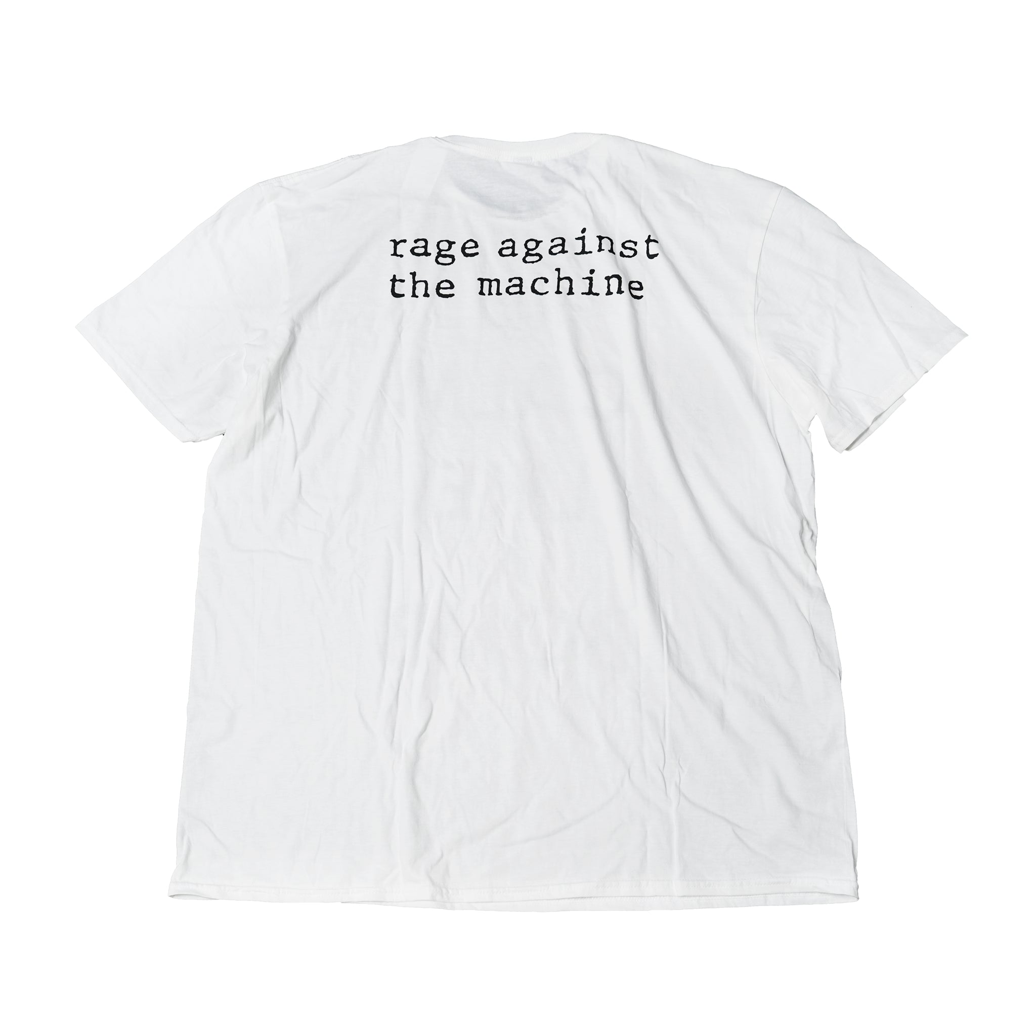No:RATMTS08MW | Name:RATM_Calm Like A Bomb_Unisex_Tee_Rage Against The Machine | Color:White【ROCK OFF】【ネコポス選択可能】