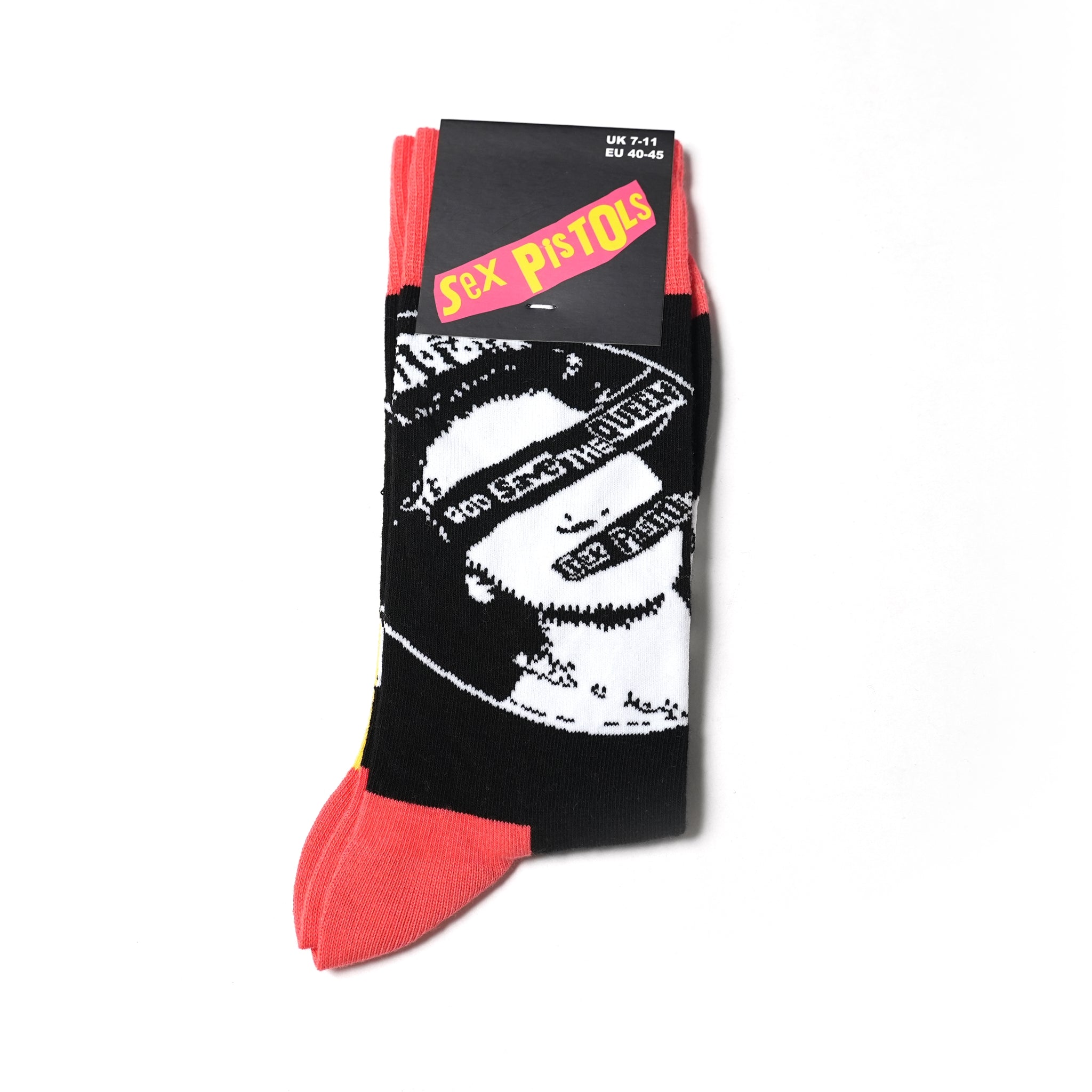 No:SPSCK03MB | Name:SexPistols_God Save The Queen_Unisex_Socks | Color:Black【ROCK OFF】【ネコポス選択可能】