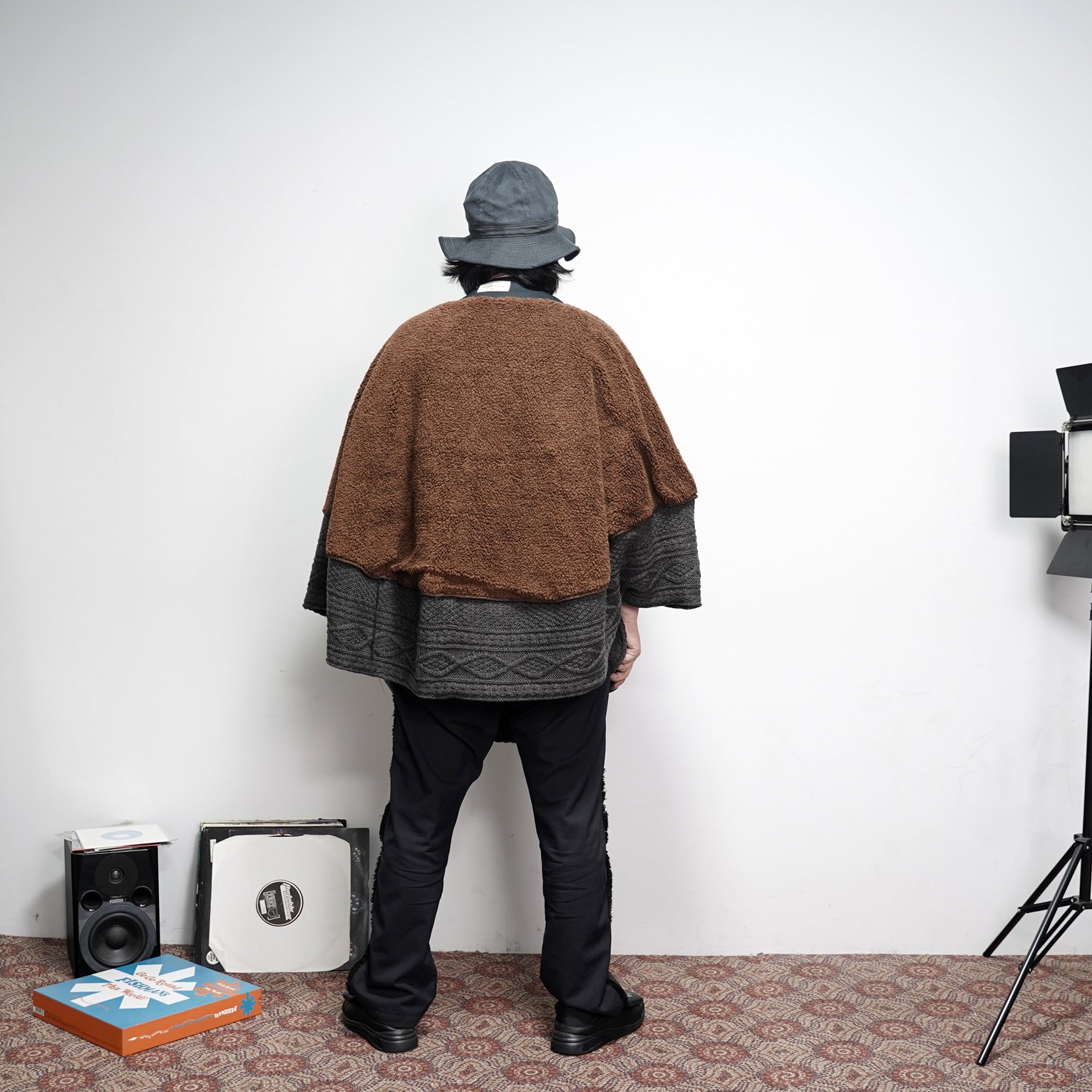 No:MK21A-V-03 | Name:LAMP | Color:Wool | Style:Patchwork Cape 【Masterkey】-MASTERKEY-ADDICTION FUKUOKA
