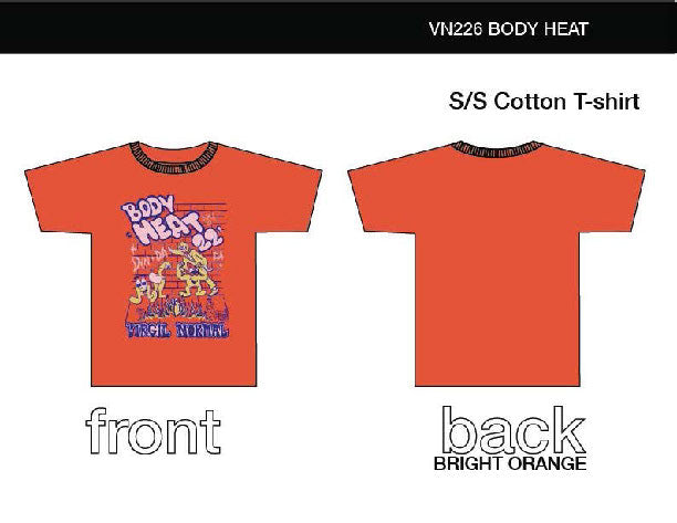 No:VN226 | Name:Body Heat | Color:Bright Orange【MEG COMPANY】【VIRGIL NORMAL_ヴァージルノーマル】【ネコポス選択可能】
