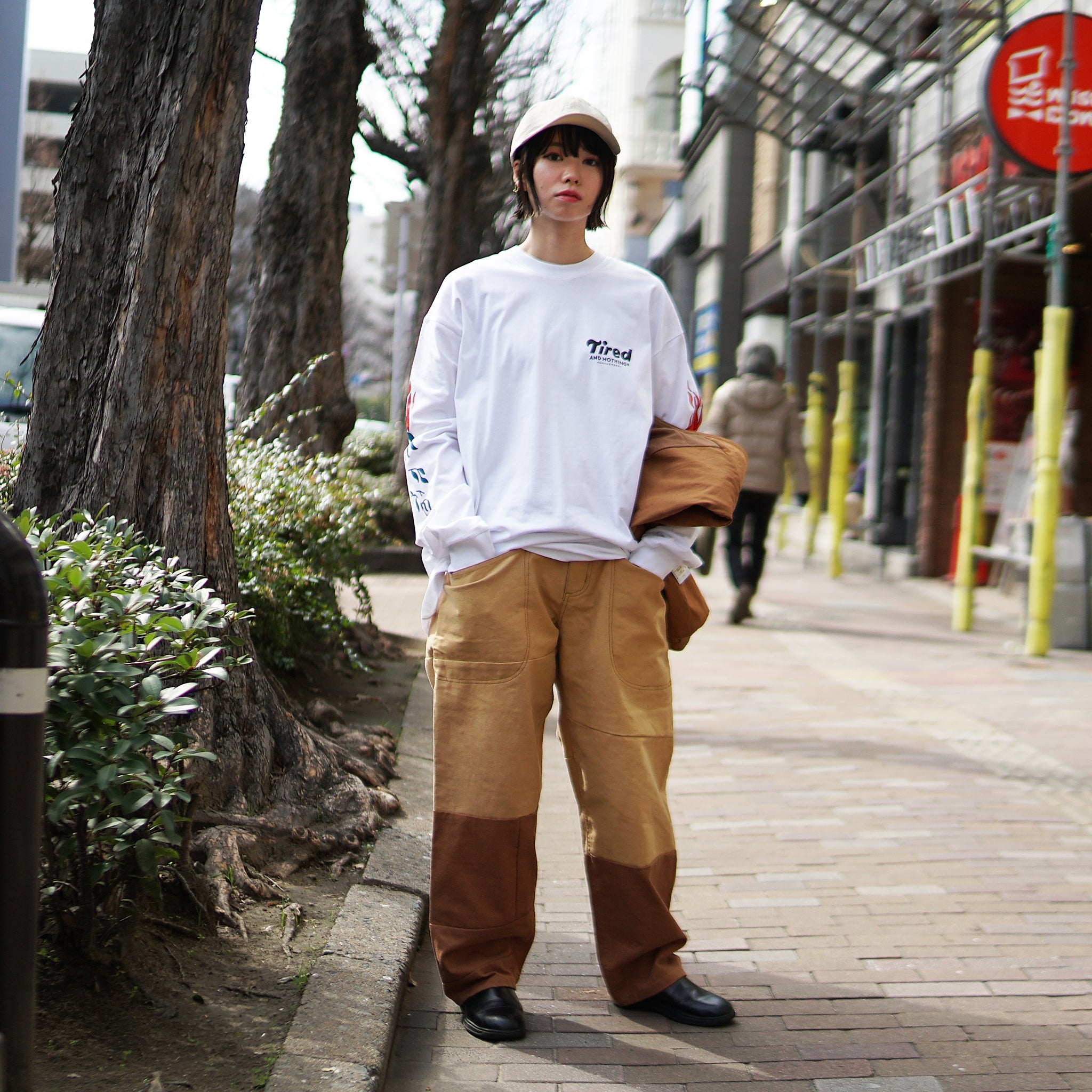 TS00244 | NOTHINGTH LS TEE (ORGANIC) – White | TIRED
