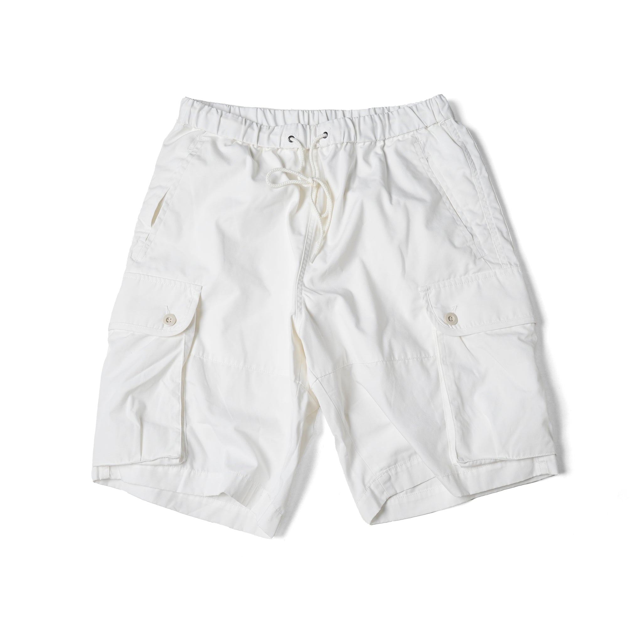 No:AM-2315007  | Name:Cotton/Polyester Plain Am Cargo Shorts | Color:White/Khaki【ARMY TWILL_アーミーツイル】