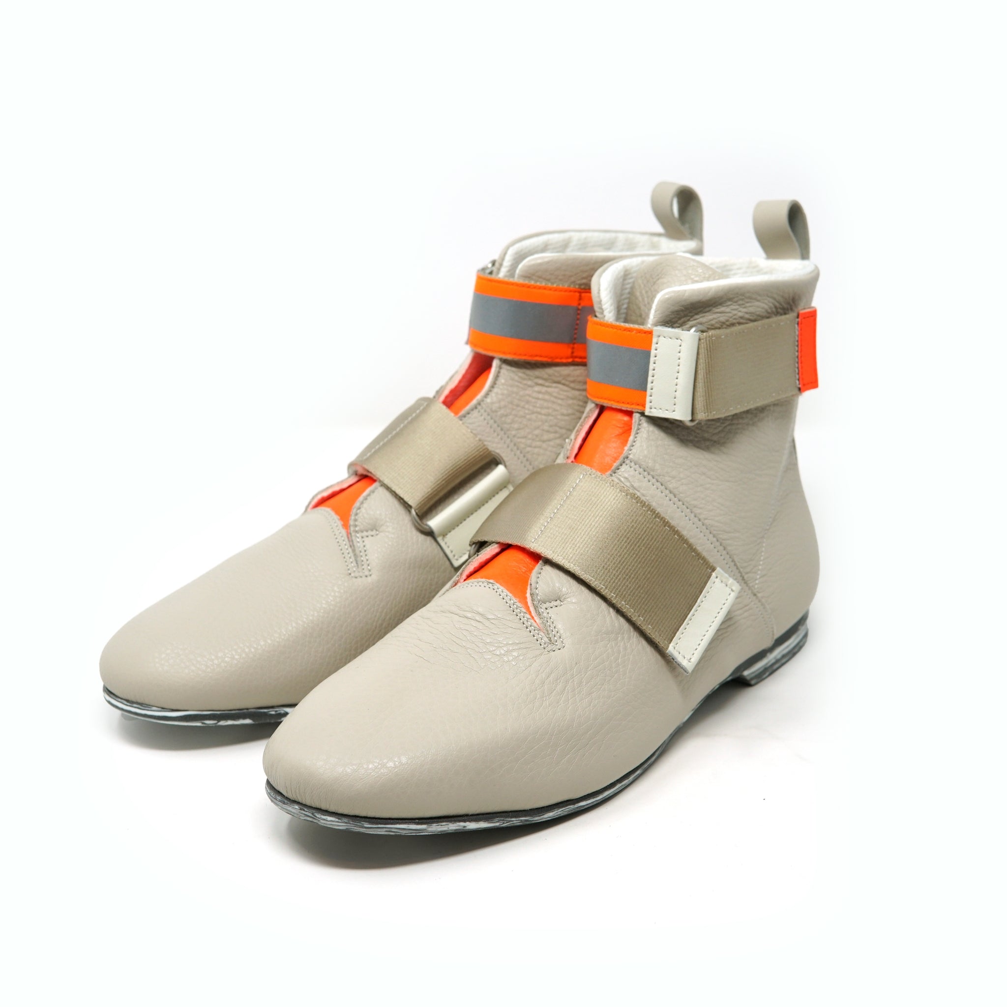 No:bsd22AW-33_A | Name:Safety Leather Boots | Color:White【BEDSIDEDRAMA_ベッドサイドドラマ】