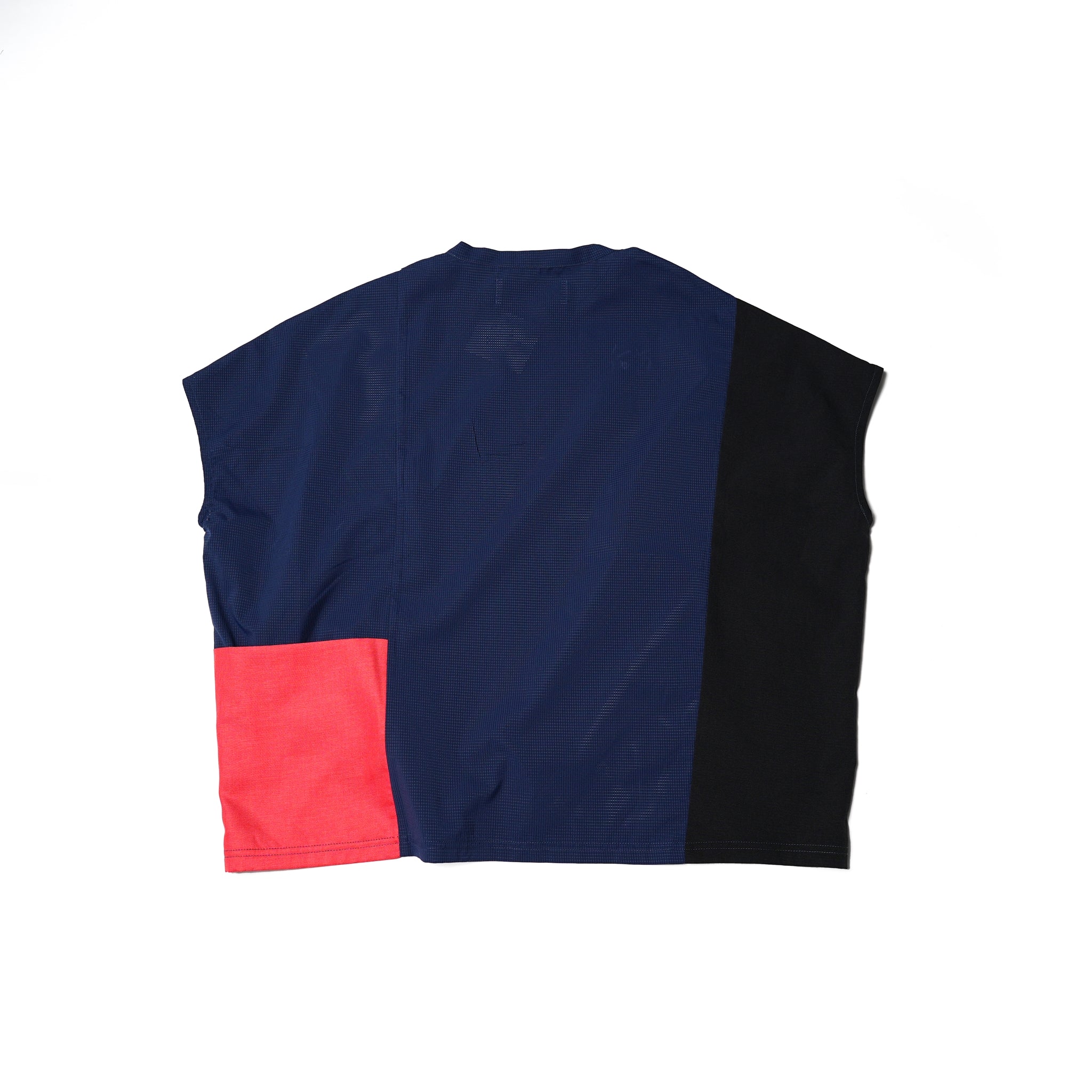No:bsd23SS-02_b | Name:Color panel onepiece | Color:Navy【BEDSIDEDRAMA_ベッドサイドドラマ】【archive】
