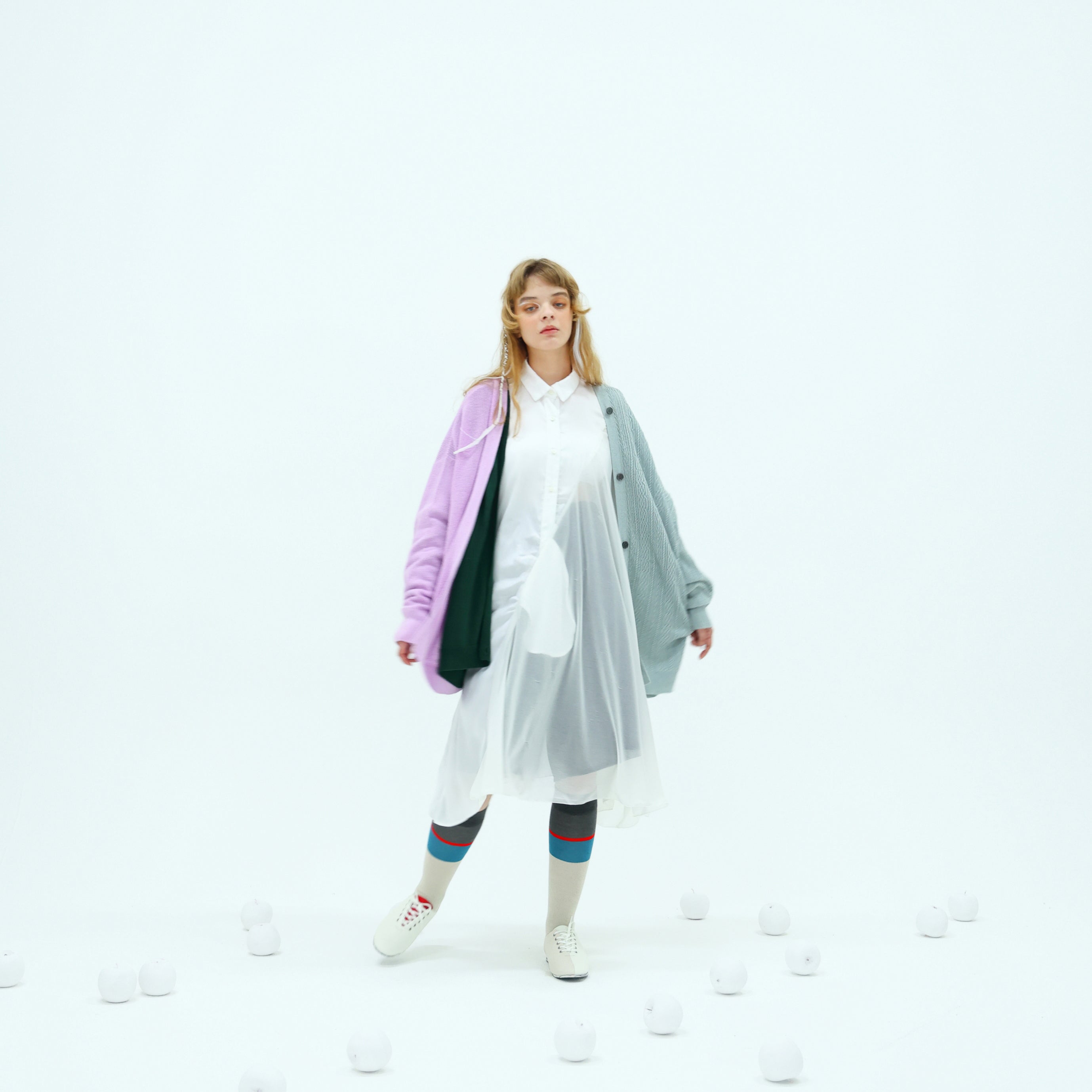 No:bsd23SS-20_c | Name:3piece knit cardigan | Color:Fusha【BEDSIDEDRAMA_ベッドサイドドラマ】