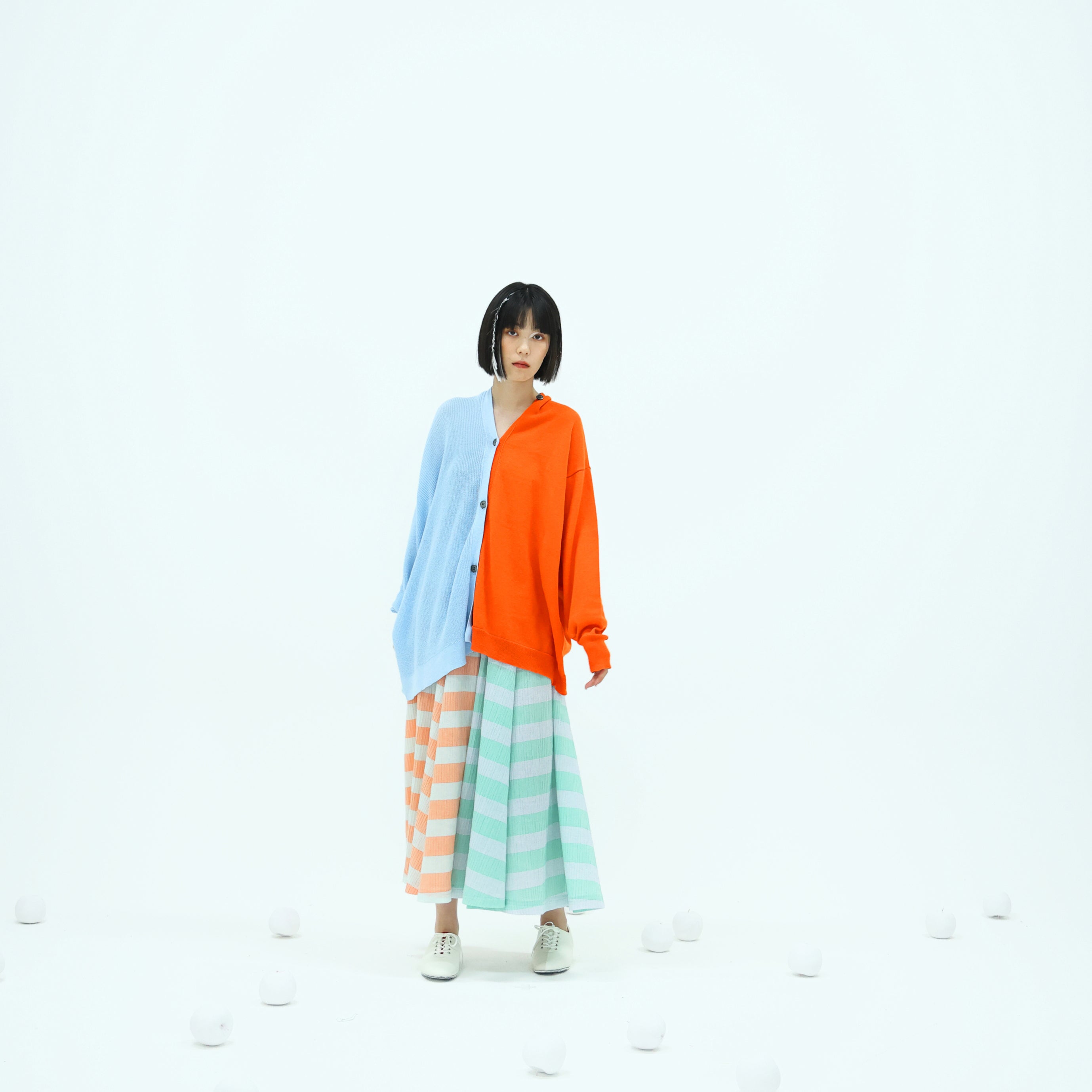 No:bsd23SS-20_b | Name:3piece knit cardigan | Color:Poppy【BEDSIDEDRAMA_ベッドサイドドラマ】