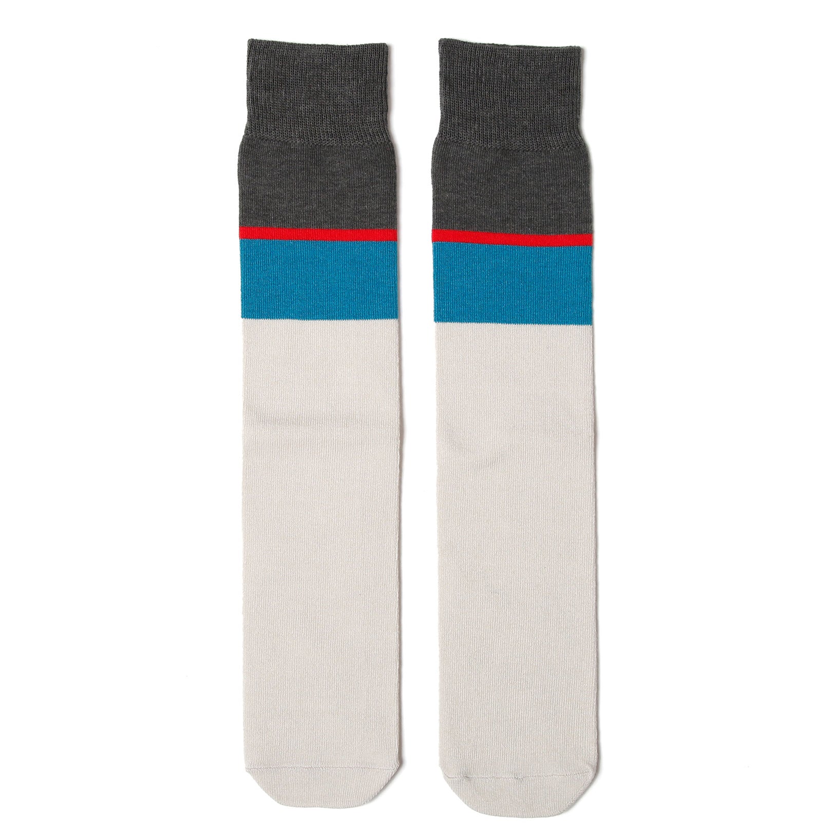 No:bsd23SS-36_b | Name:Coloring high socks | Color:Grey【BEDSIDEDRAMA_ベッドサイドドラマ】