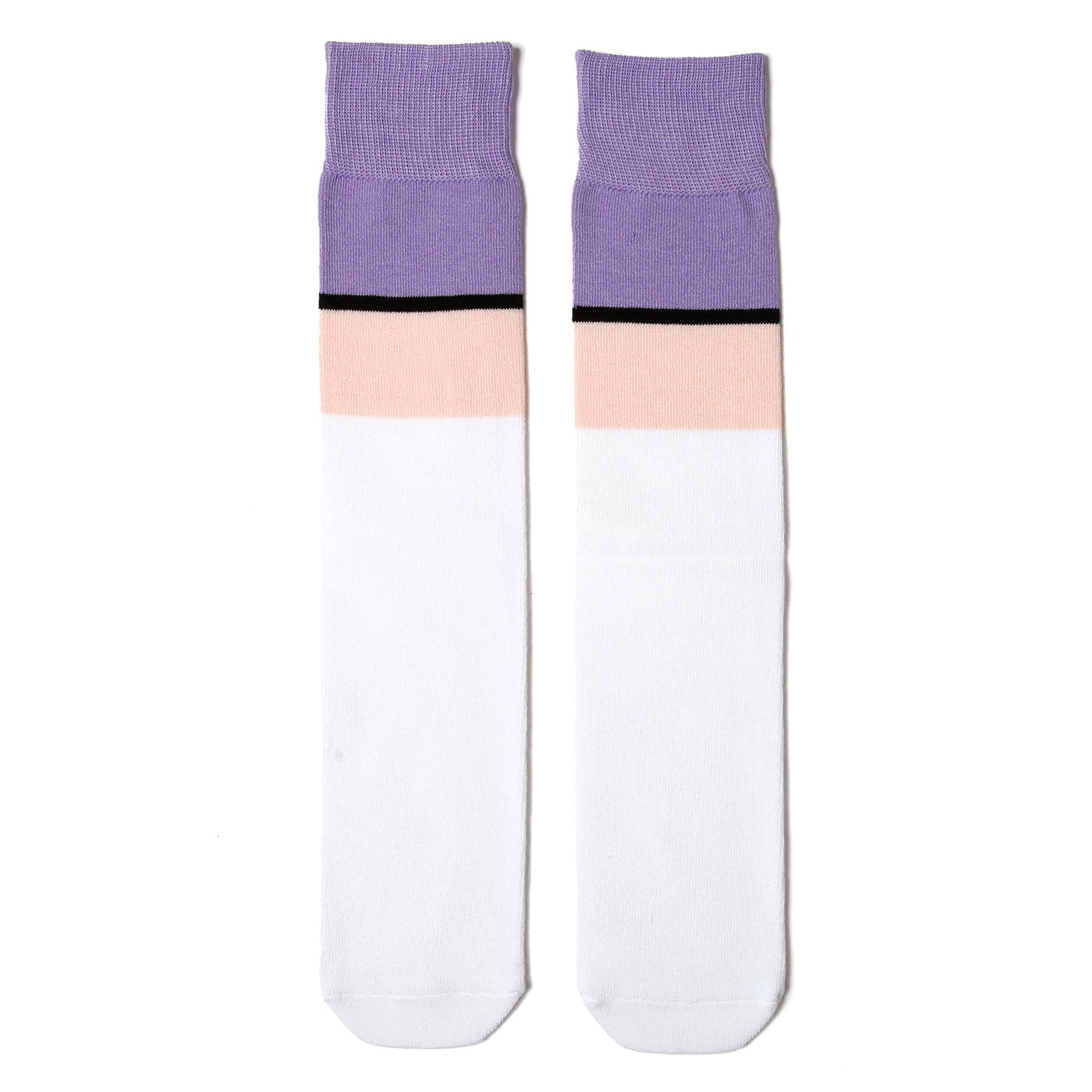 No:bsd23SS-36_a | Name:Coloring high socks | Color:White【BEDSIDEDRAMA_ベッドサイドドラマ】